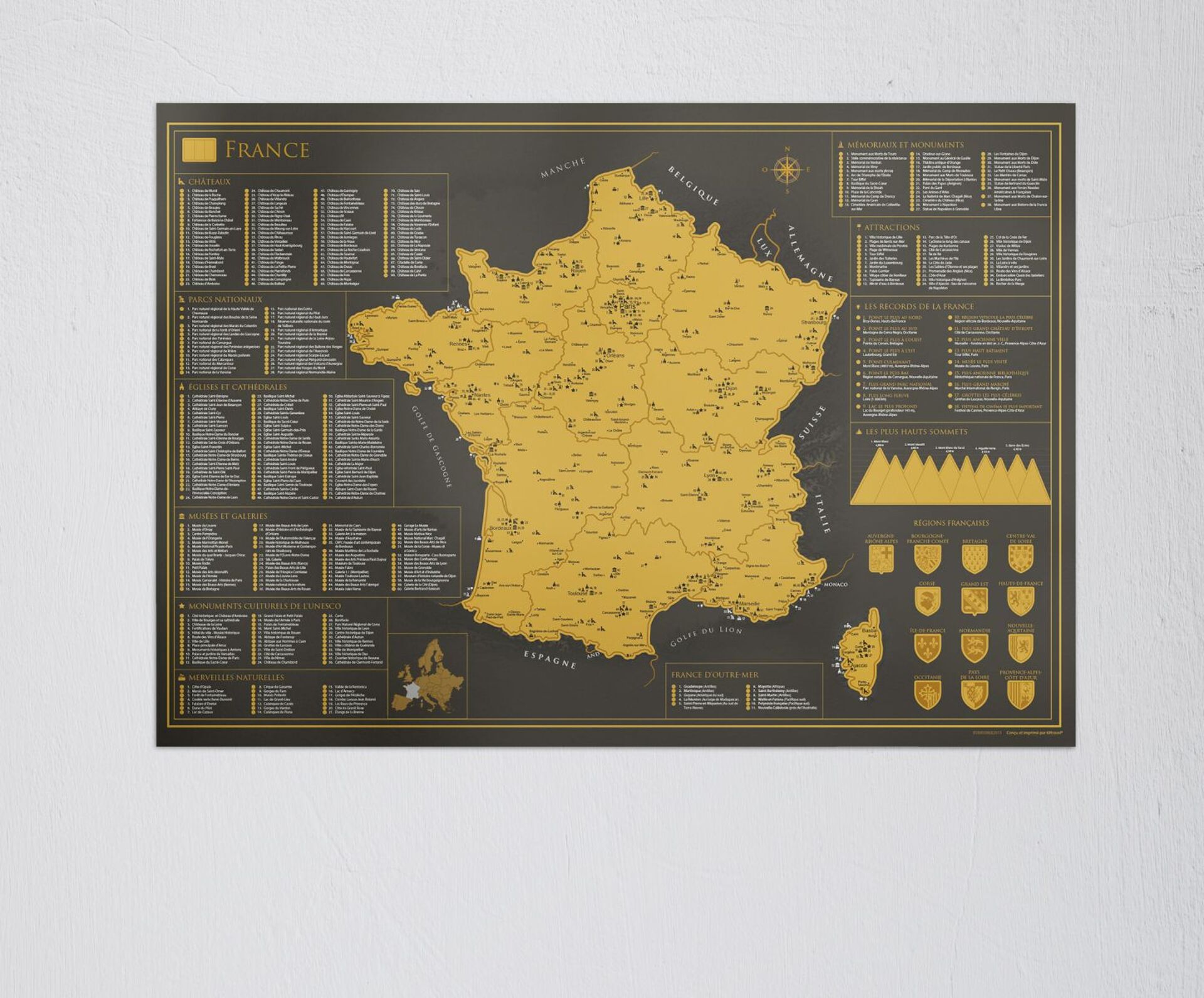 Stieracia mapa Francúzska