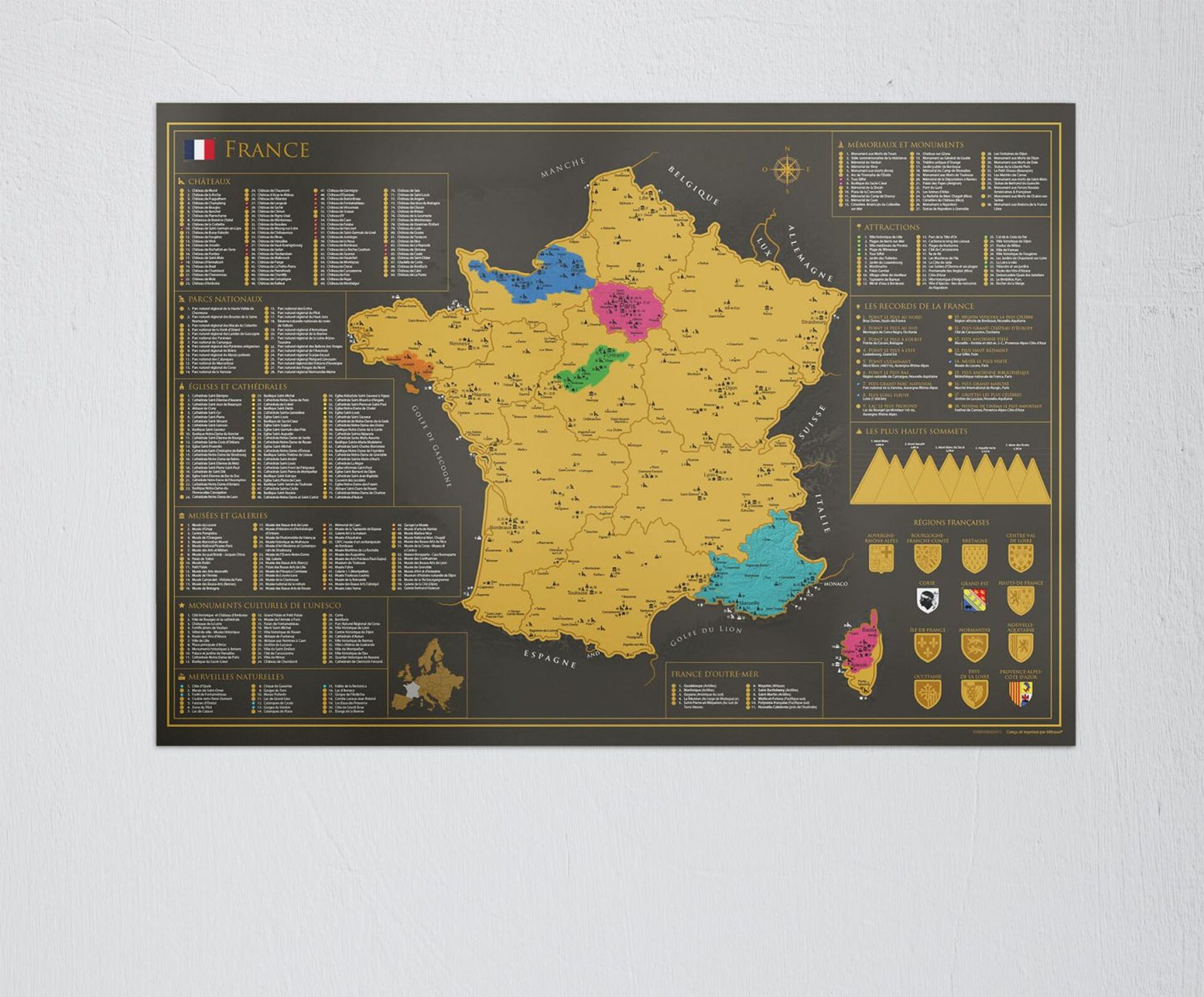 Stieracia mapa Francúzska