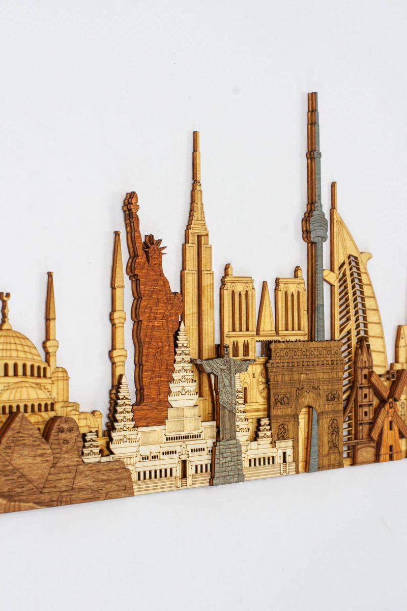 世界のモニュメントと観光名所 - 木製装飾 | 68travel