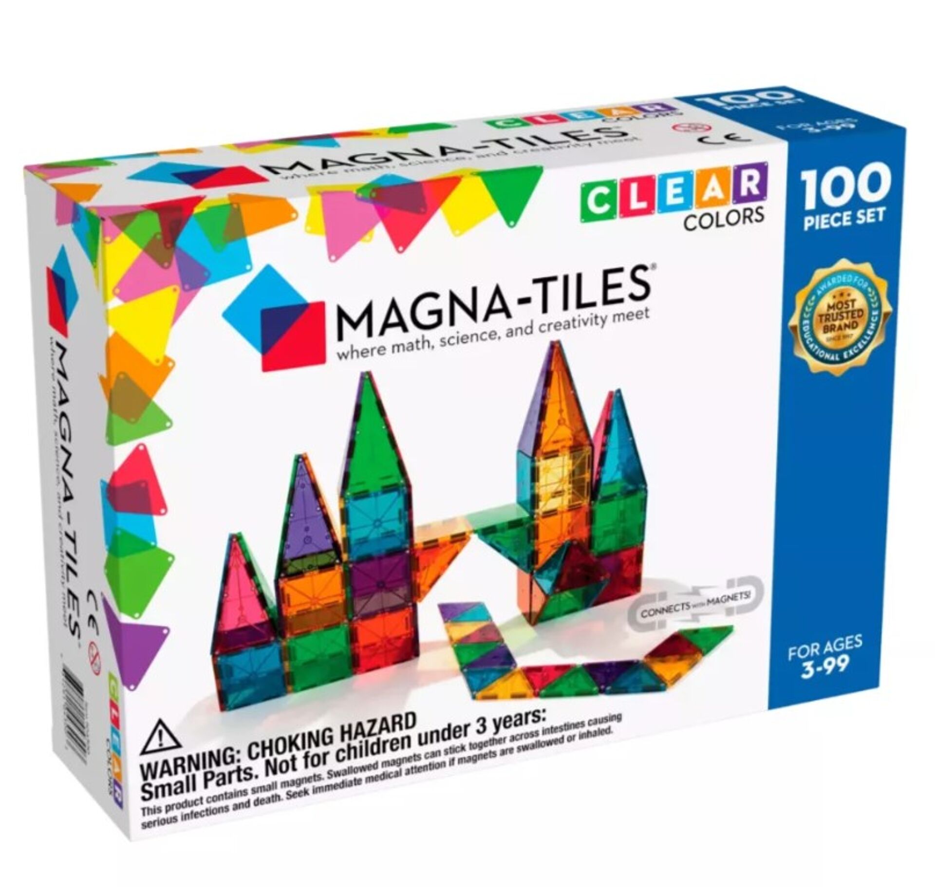 Magna-Tiles-pakkaus 100 osaa