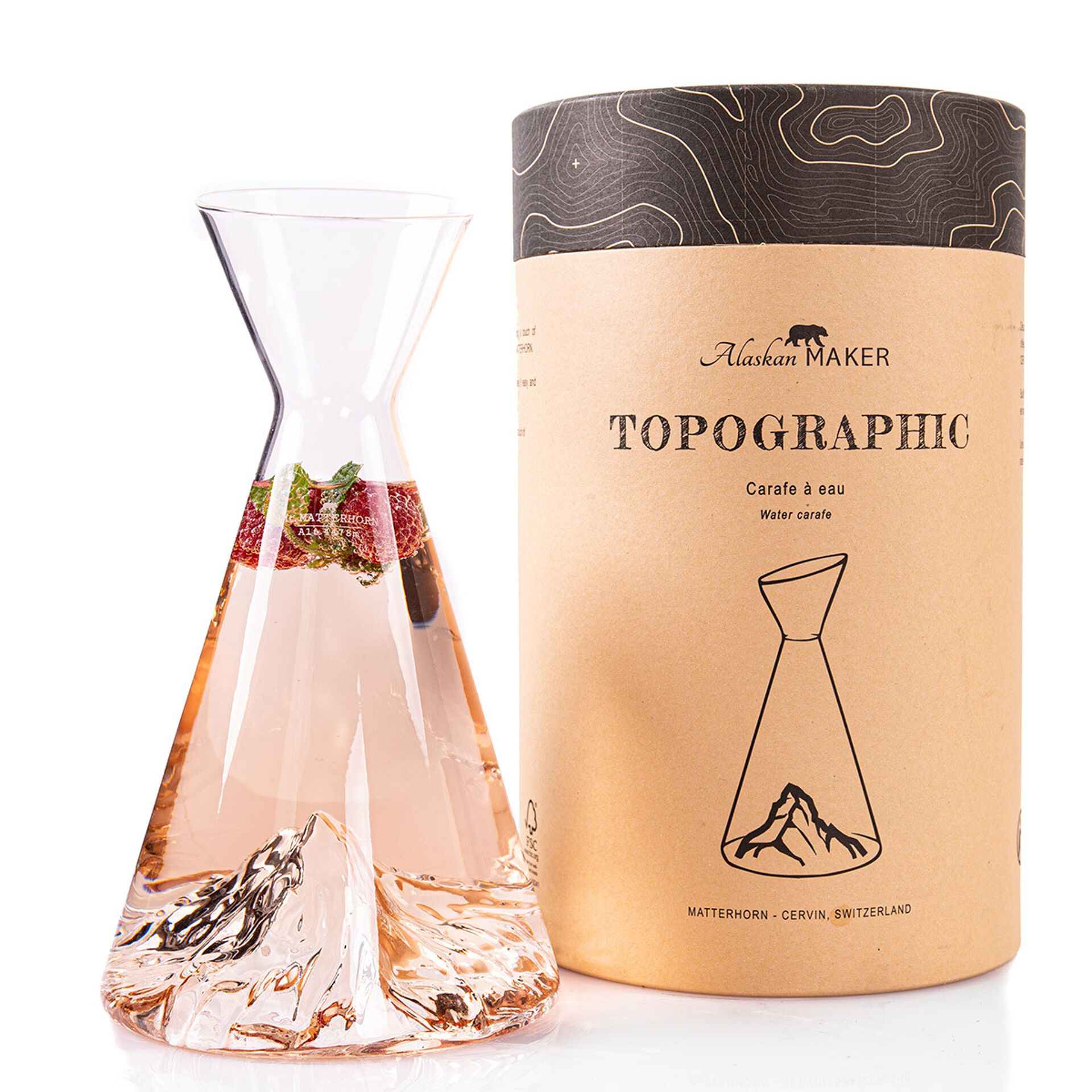 Alaskan Maker topographische Wasserkaraffe