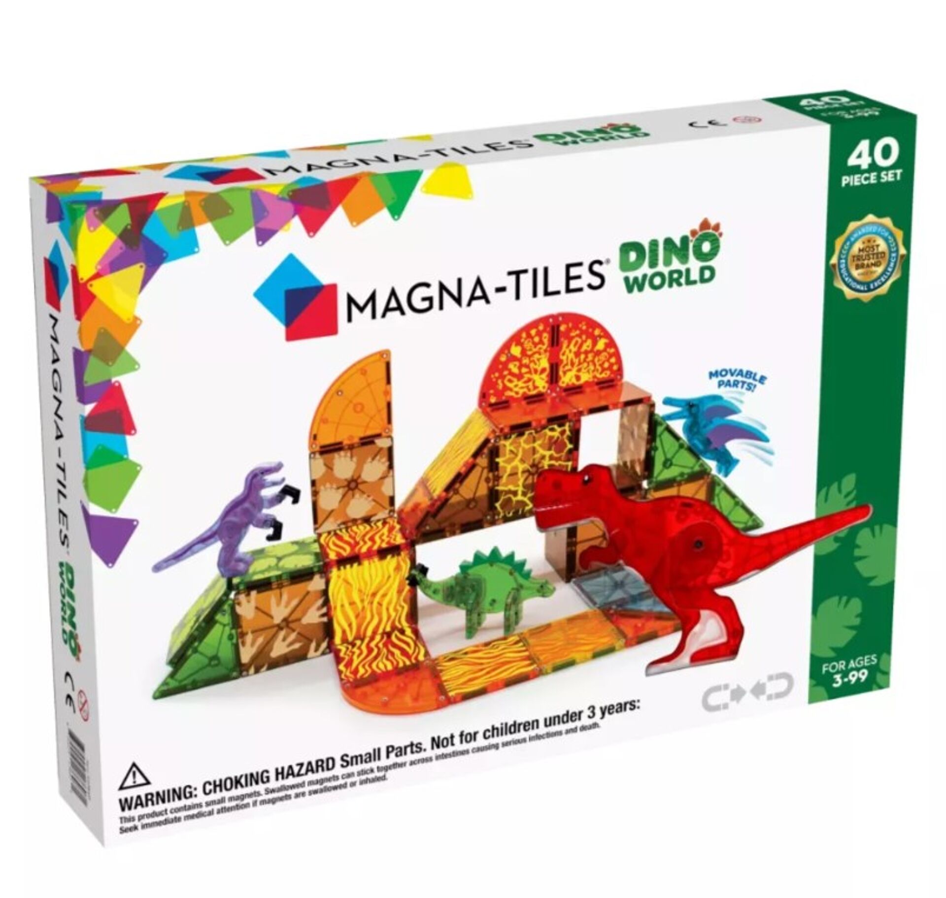 Magna-Tiles Dino 40 bucăți