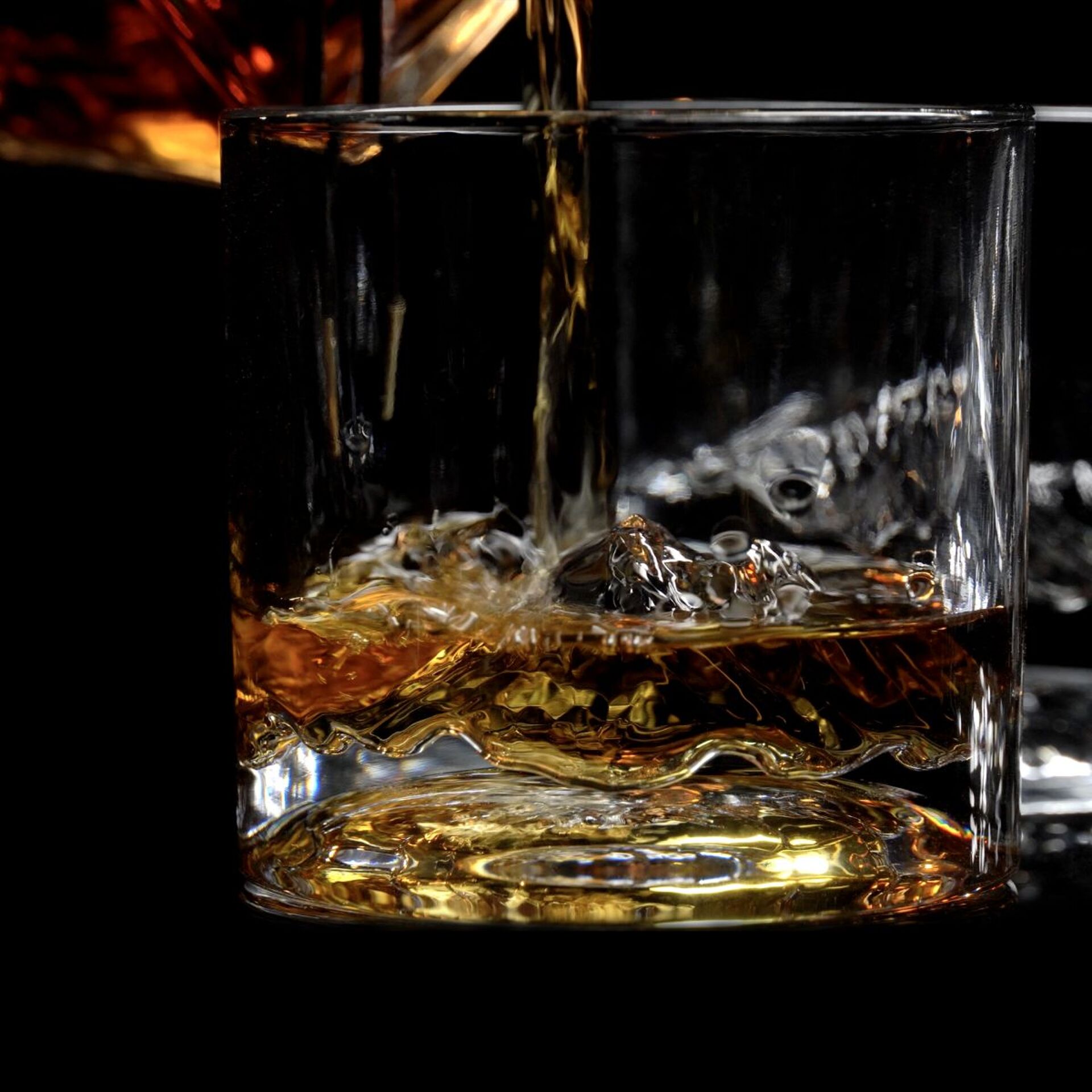 LIITON Kristall-Whiskey-Gläser 2er-Set Topographie-Gläser