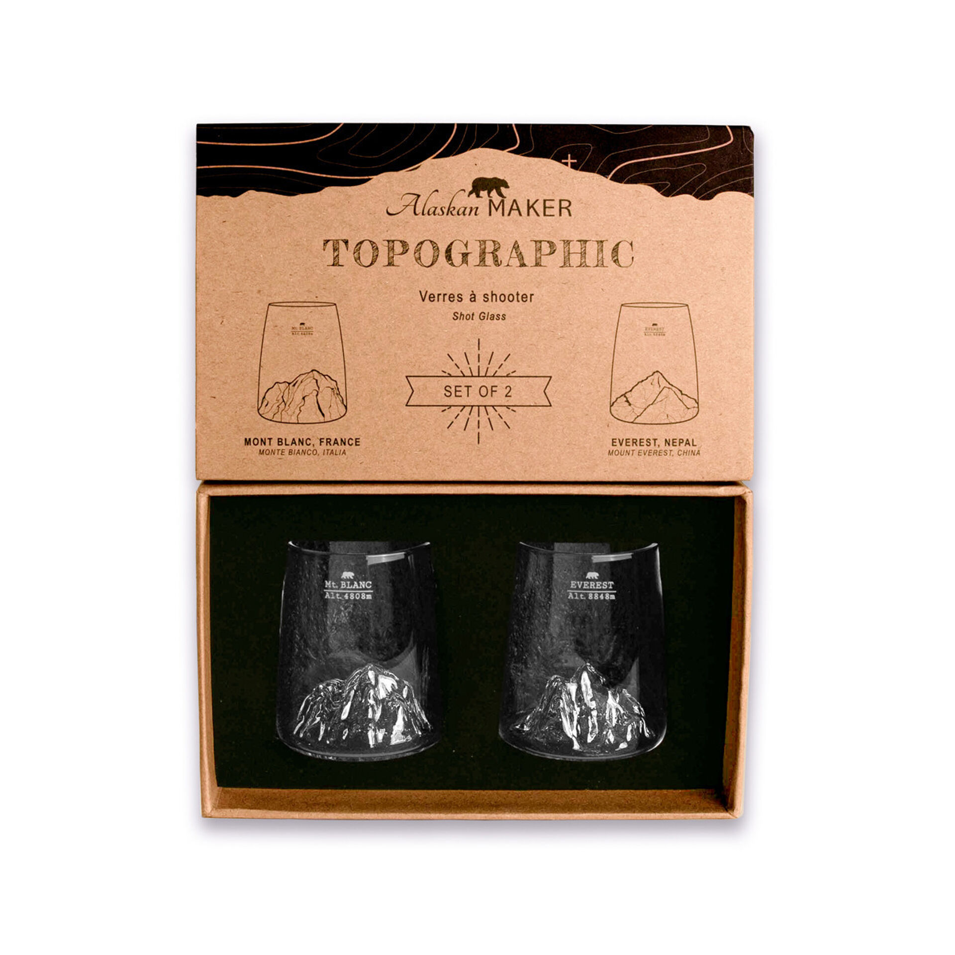 Alaskan Maker sada 2 TOPOGRAPHIC štamperlíkov