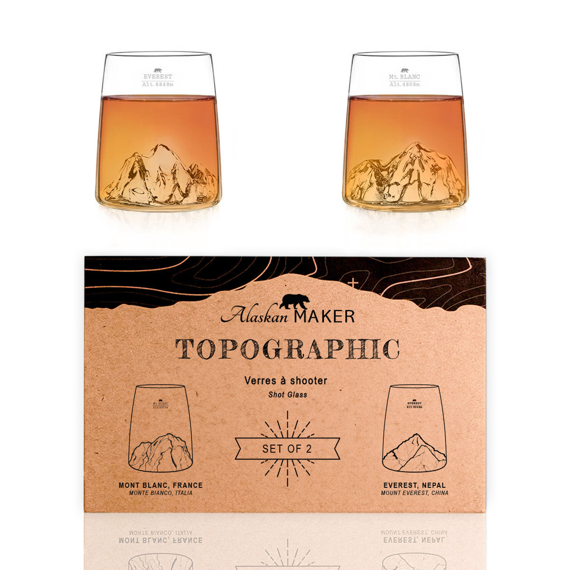 Alaskan Maker sada 2 TOPOGRAPHIC štamperlíkov