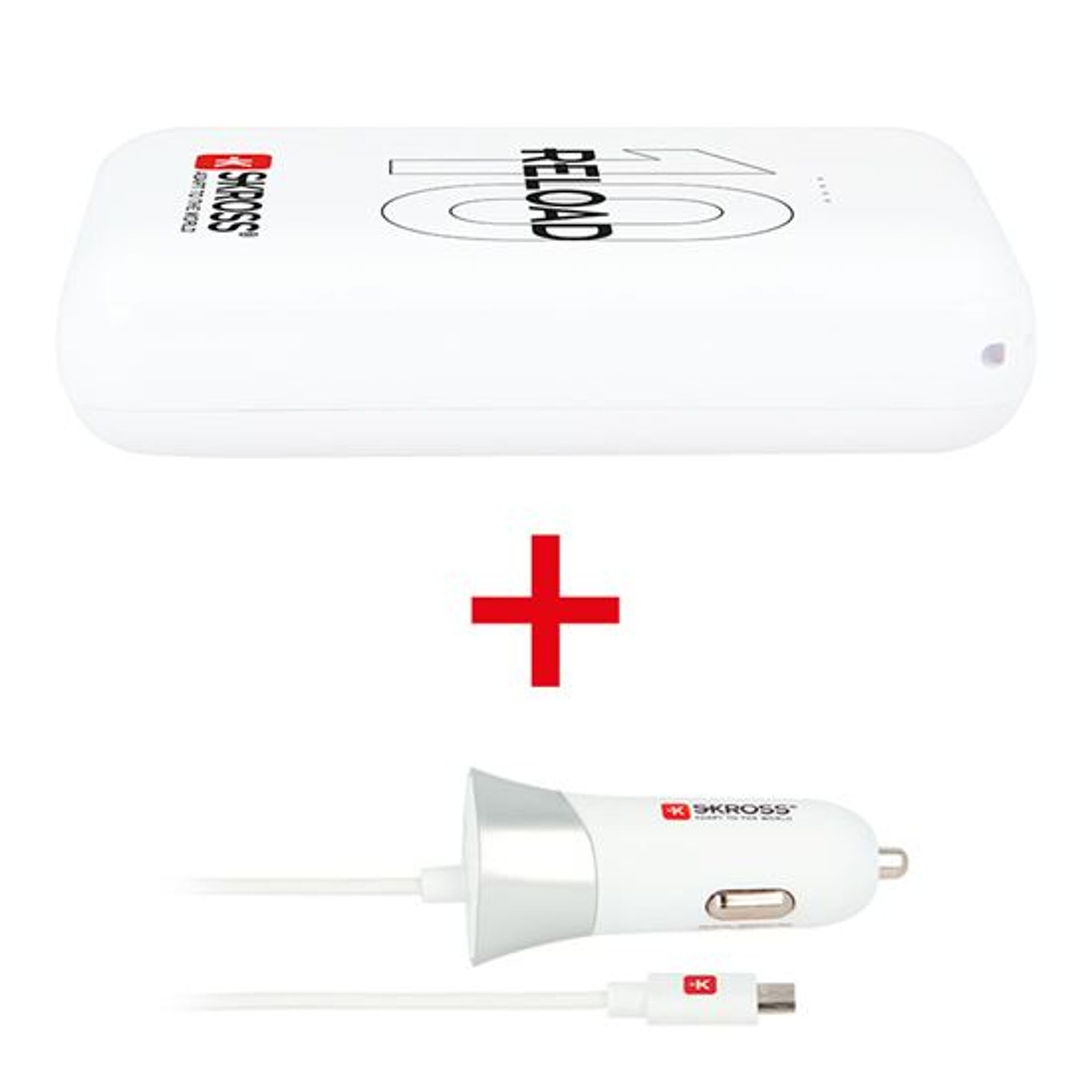 SKROSS Reload 10 + USB Autoladegerät Powerbank