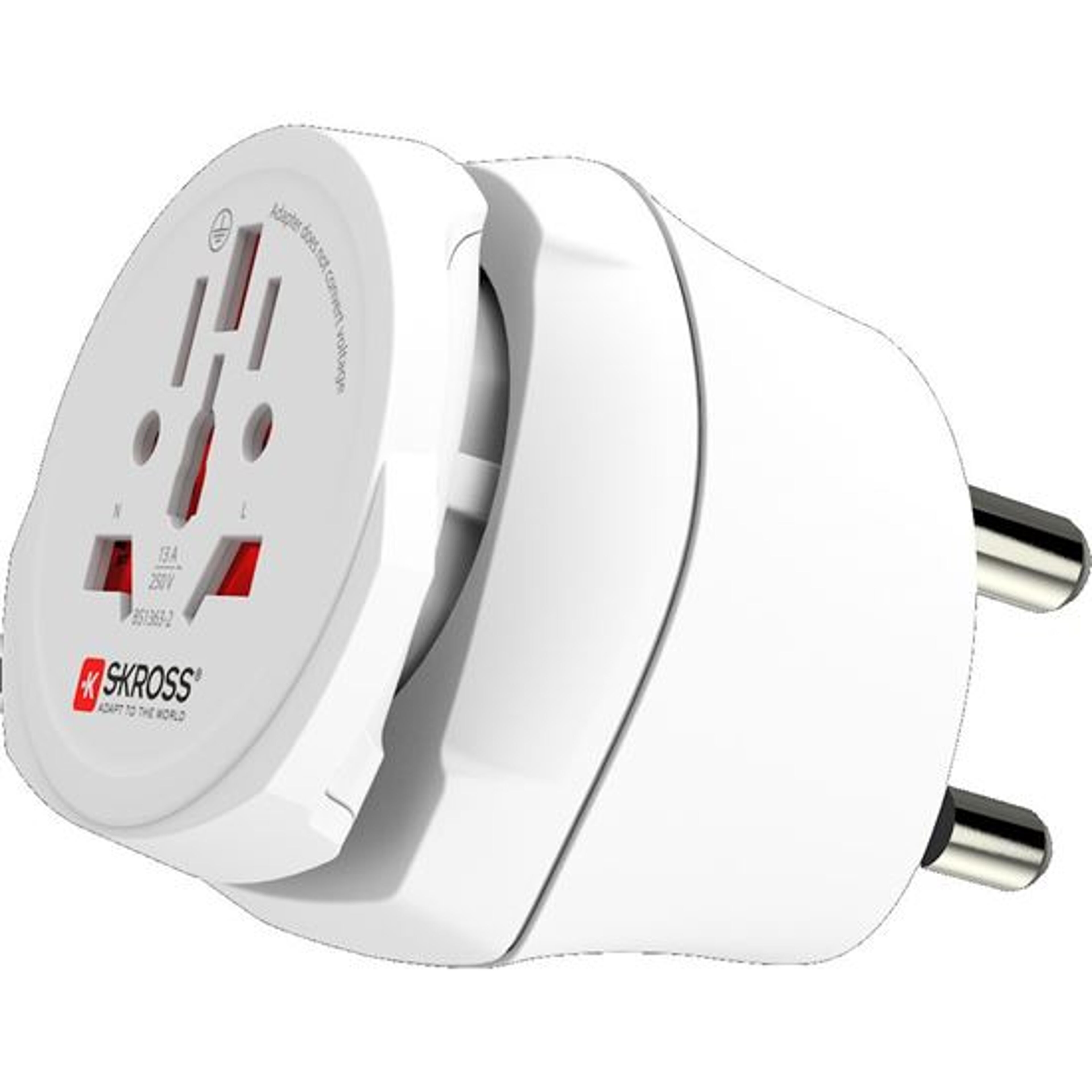SKROSS South Africa & Europe, type M combo travel adapter