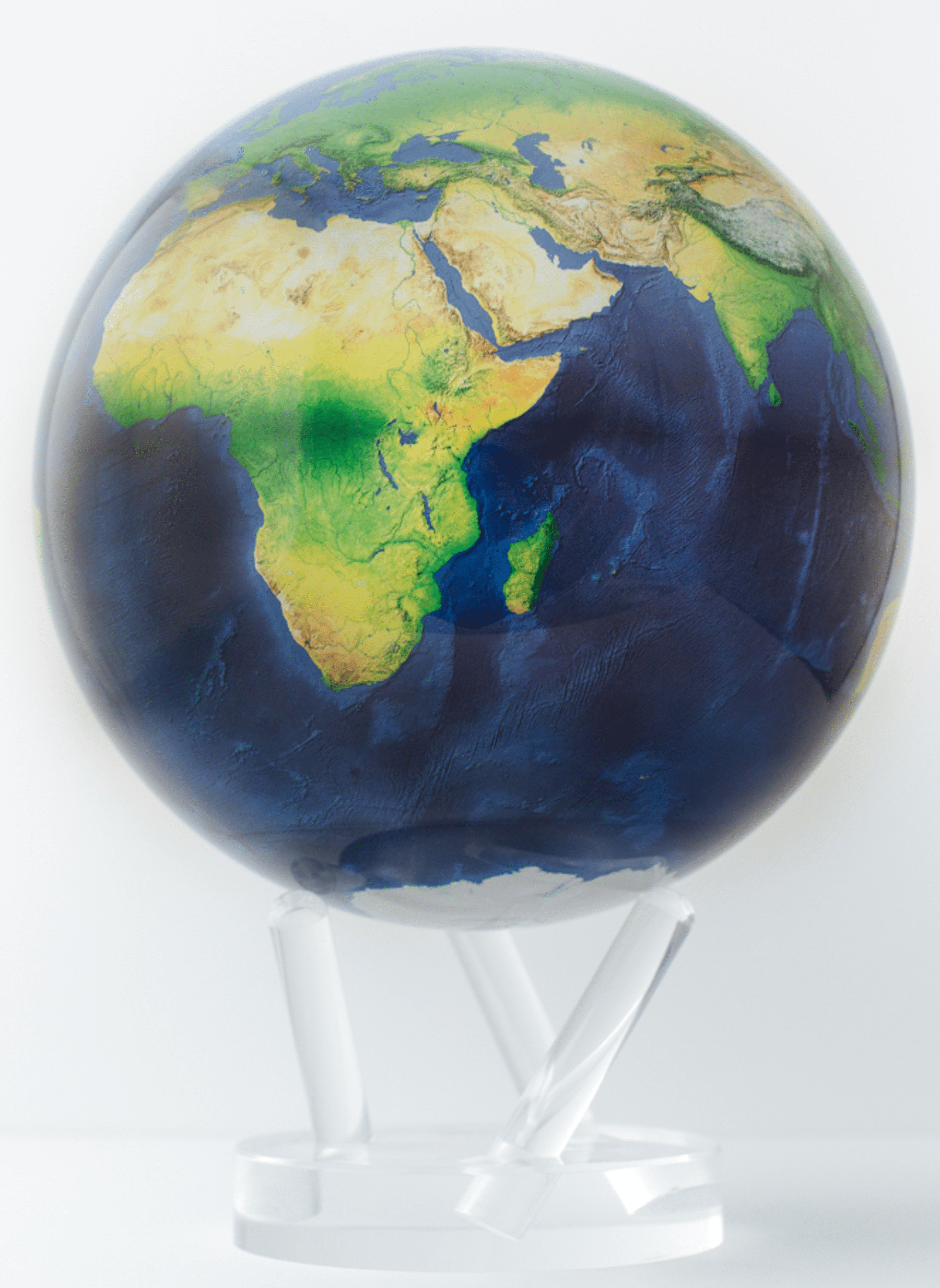 Globe Mova en rotation Terre bleu avec nuages 6