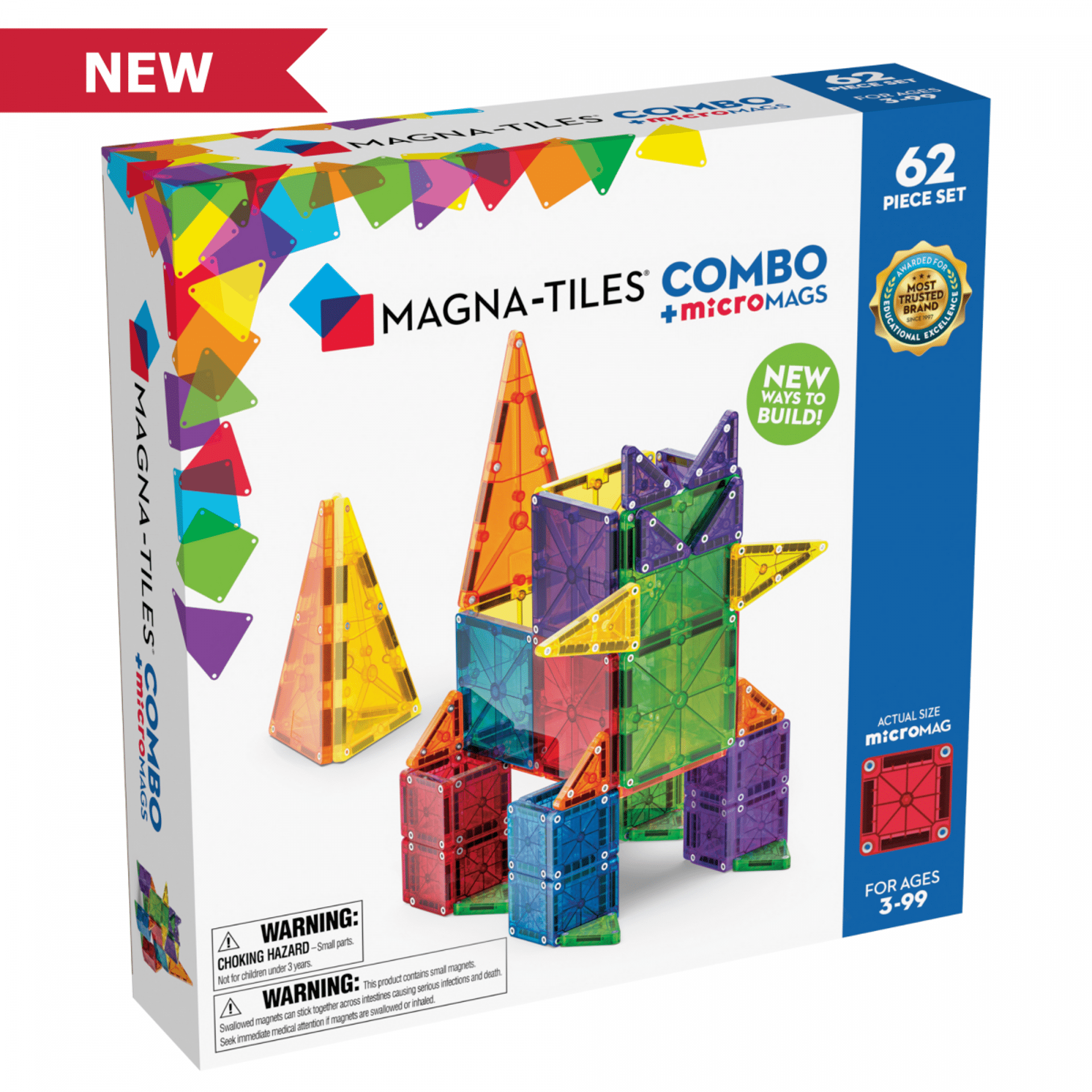 Set de 62 de piese Magna-Tiles Combo