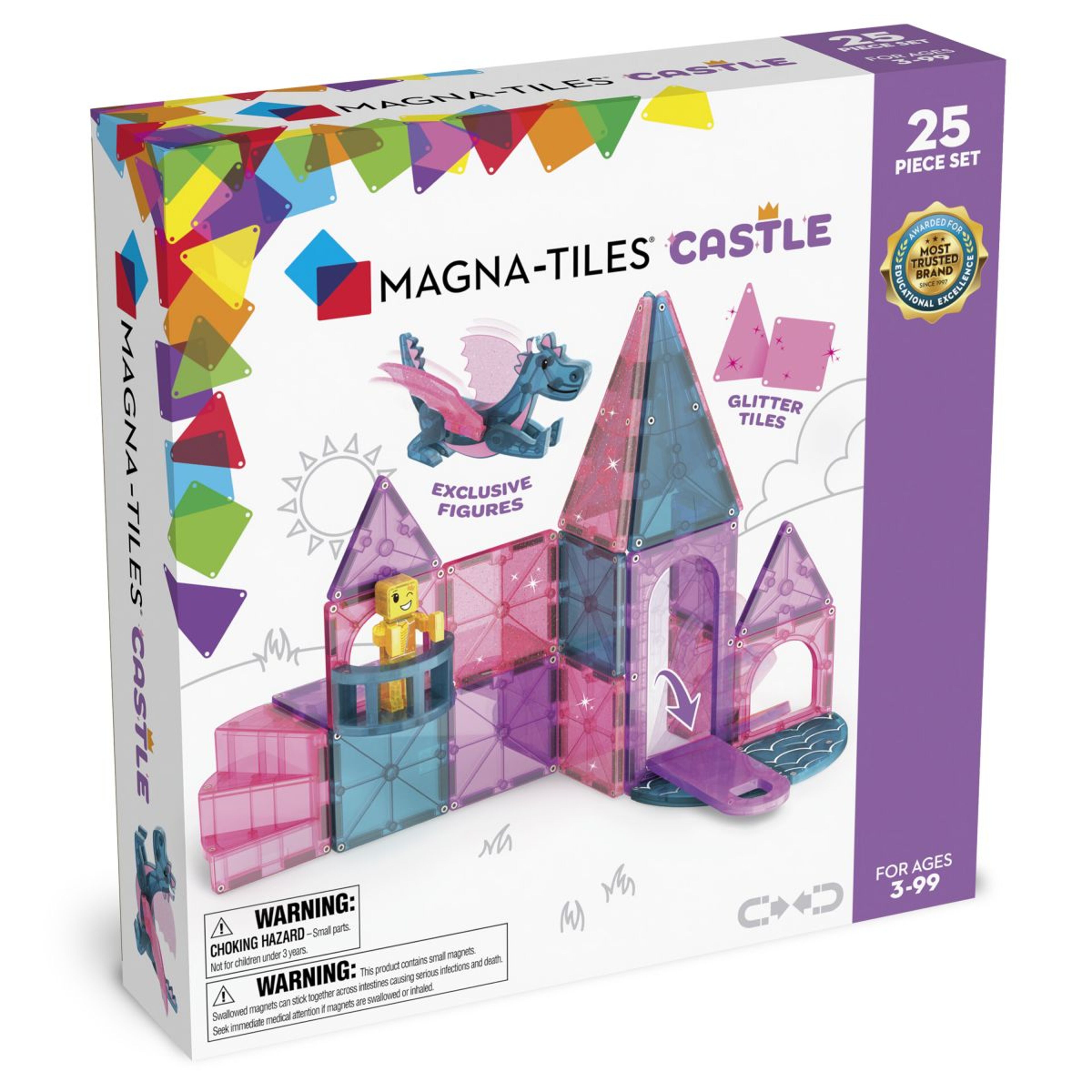 Magna-Tiles Castle 25 pieces Magnetic construction kit