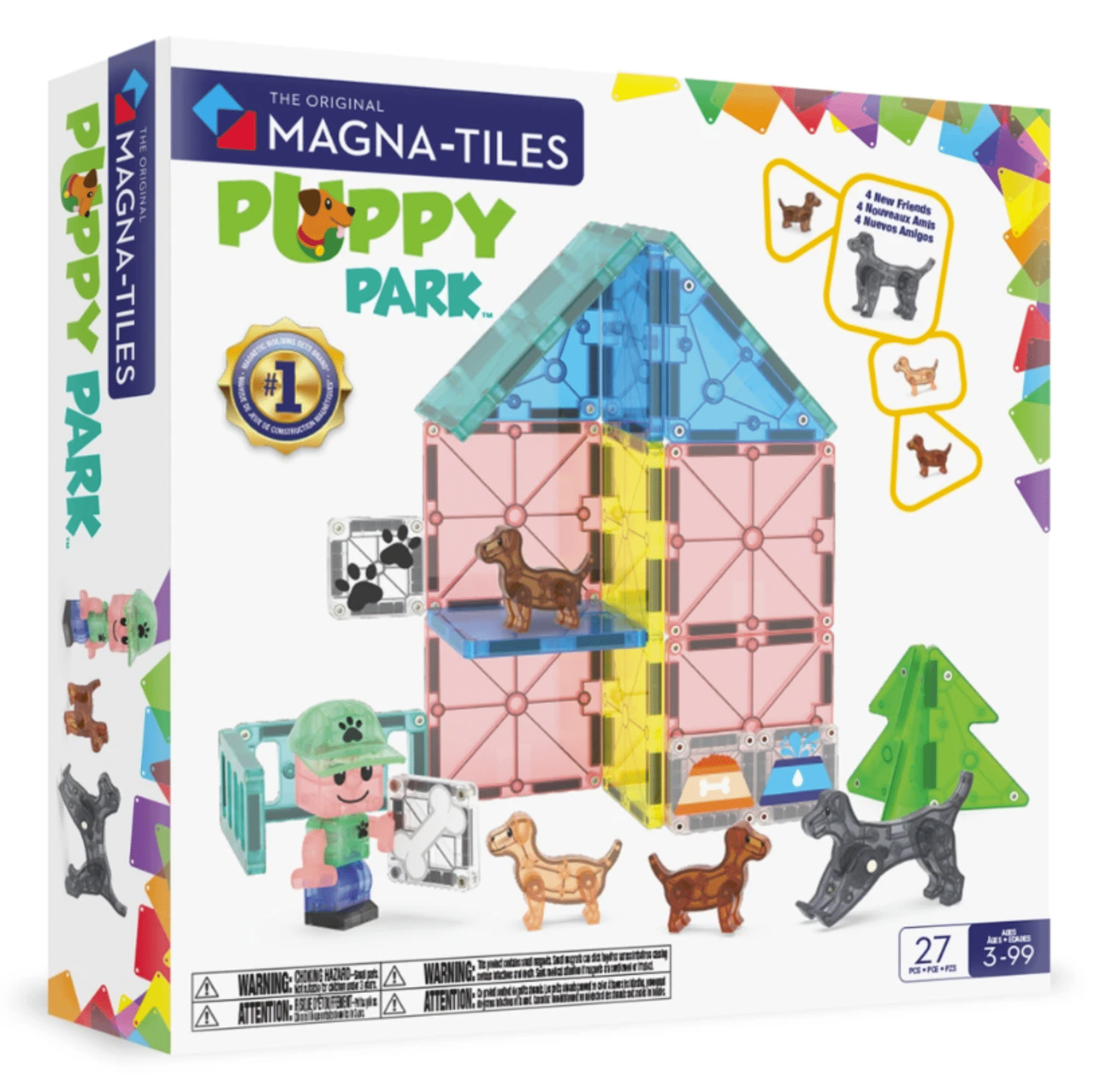 Magna-Tiles microMAGS Puppy Park 27 dielov