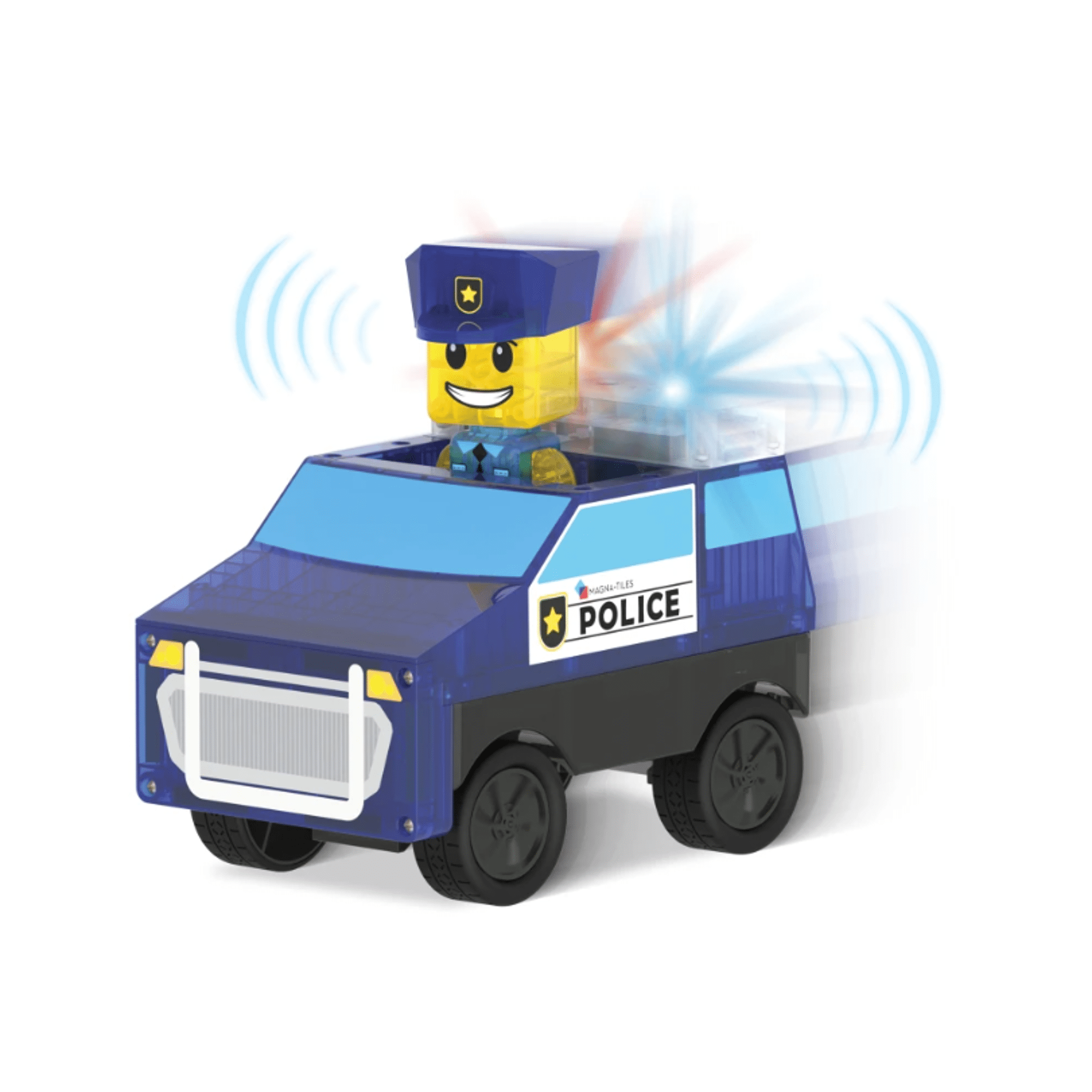 Magna-Tiles Set de construcții magnetice Stație de poliție 35 piese