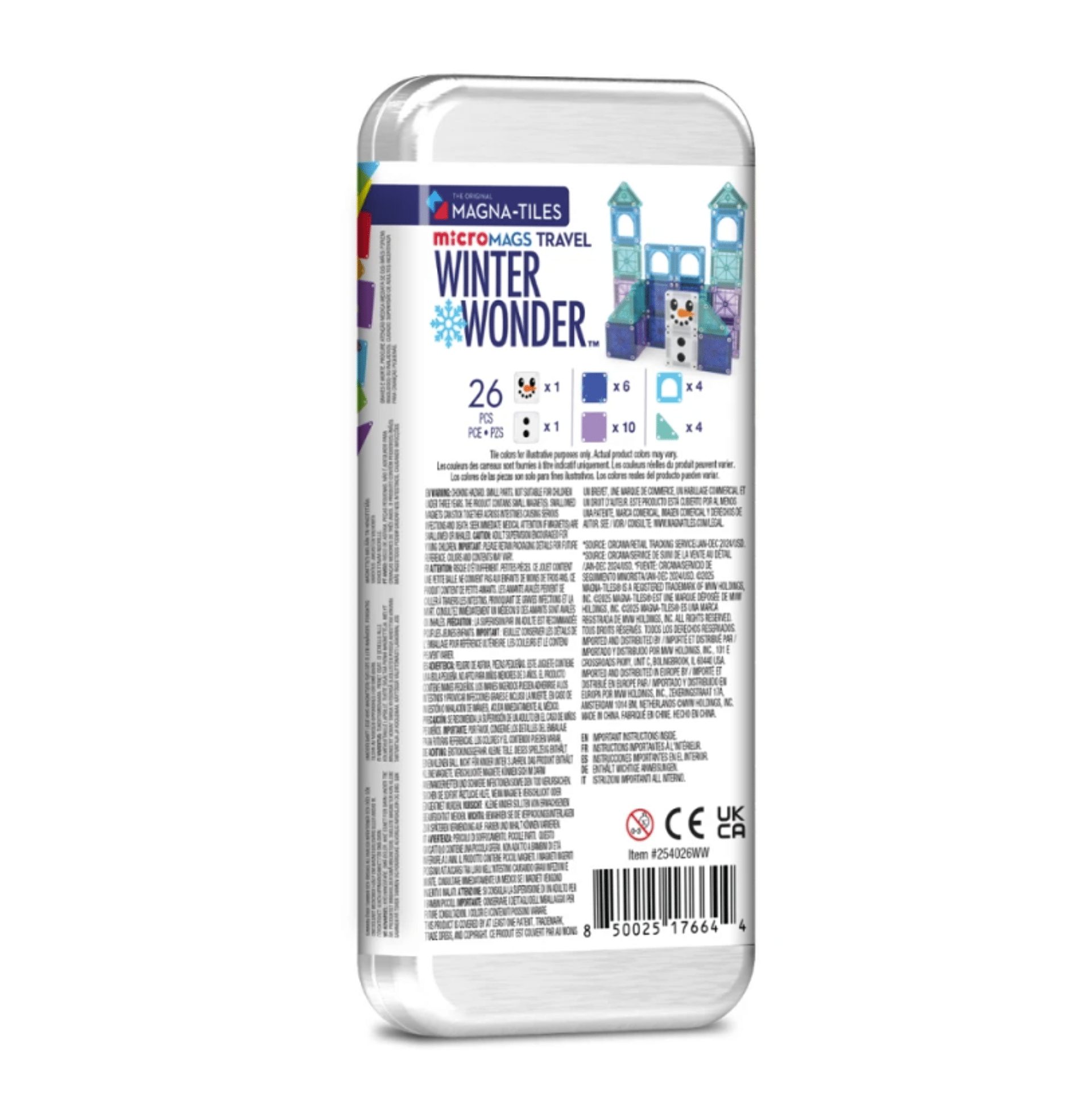 Magna-Tiles microMAGS Fire Station 50 peças