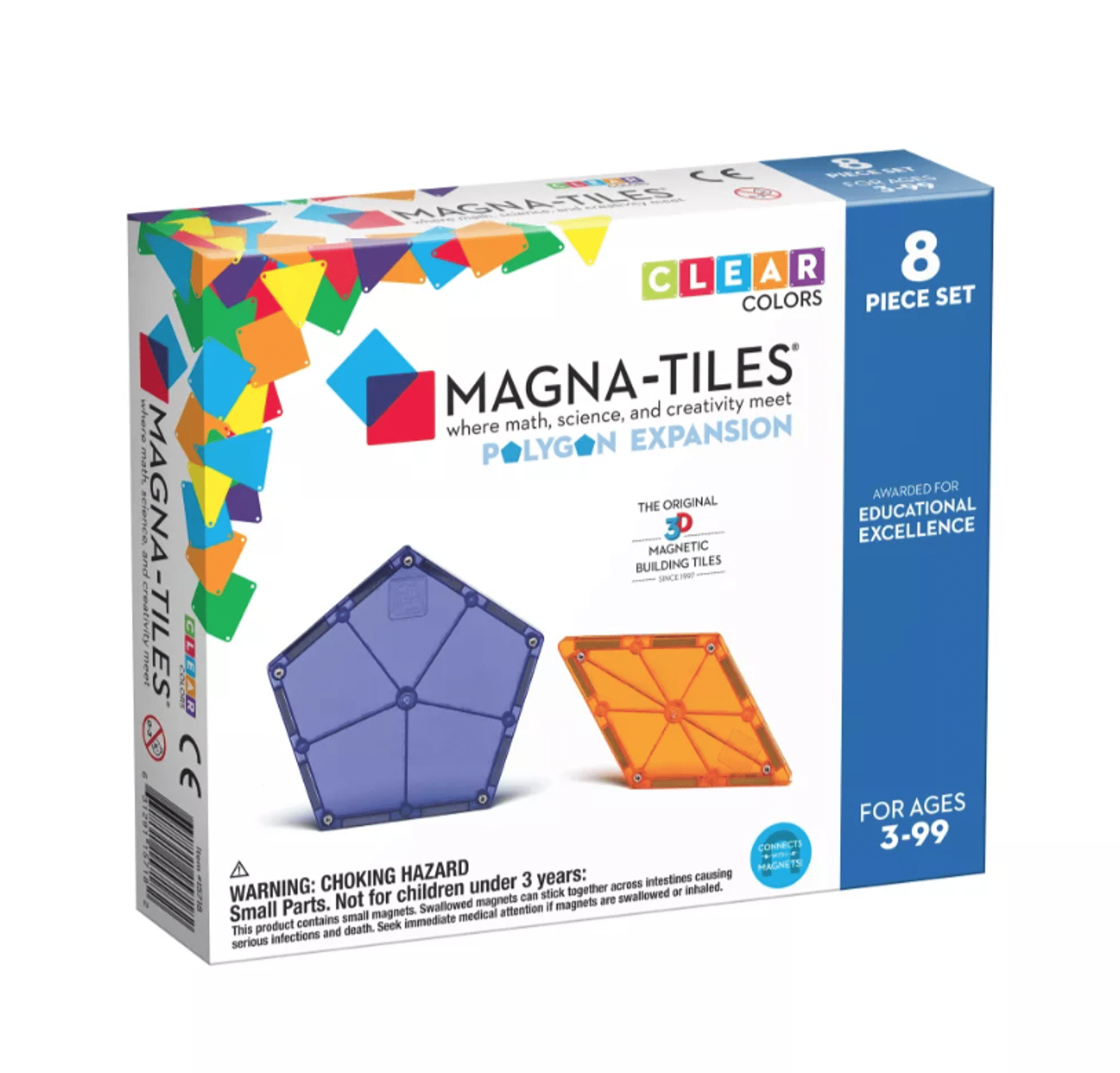 Magna-Tiles Magneettipakkaus Monikulmioita 8 kpl