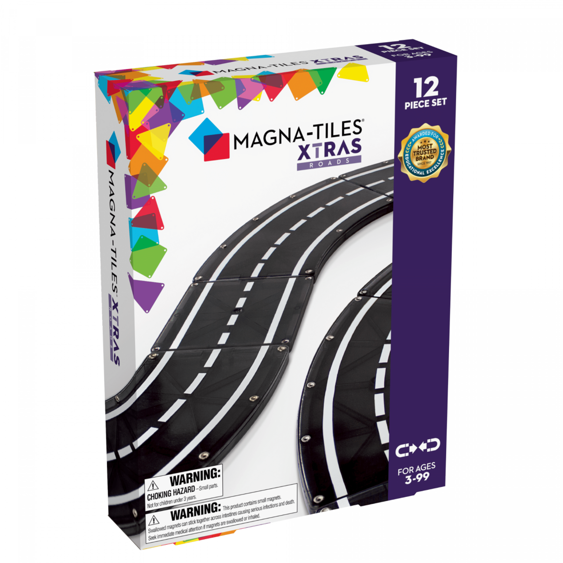 Set de 12 piese Magna-Tiles Roads