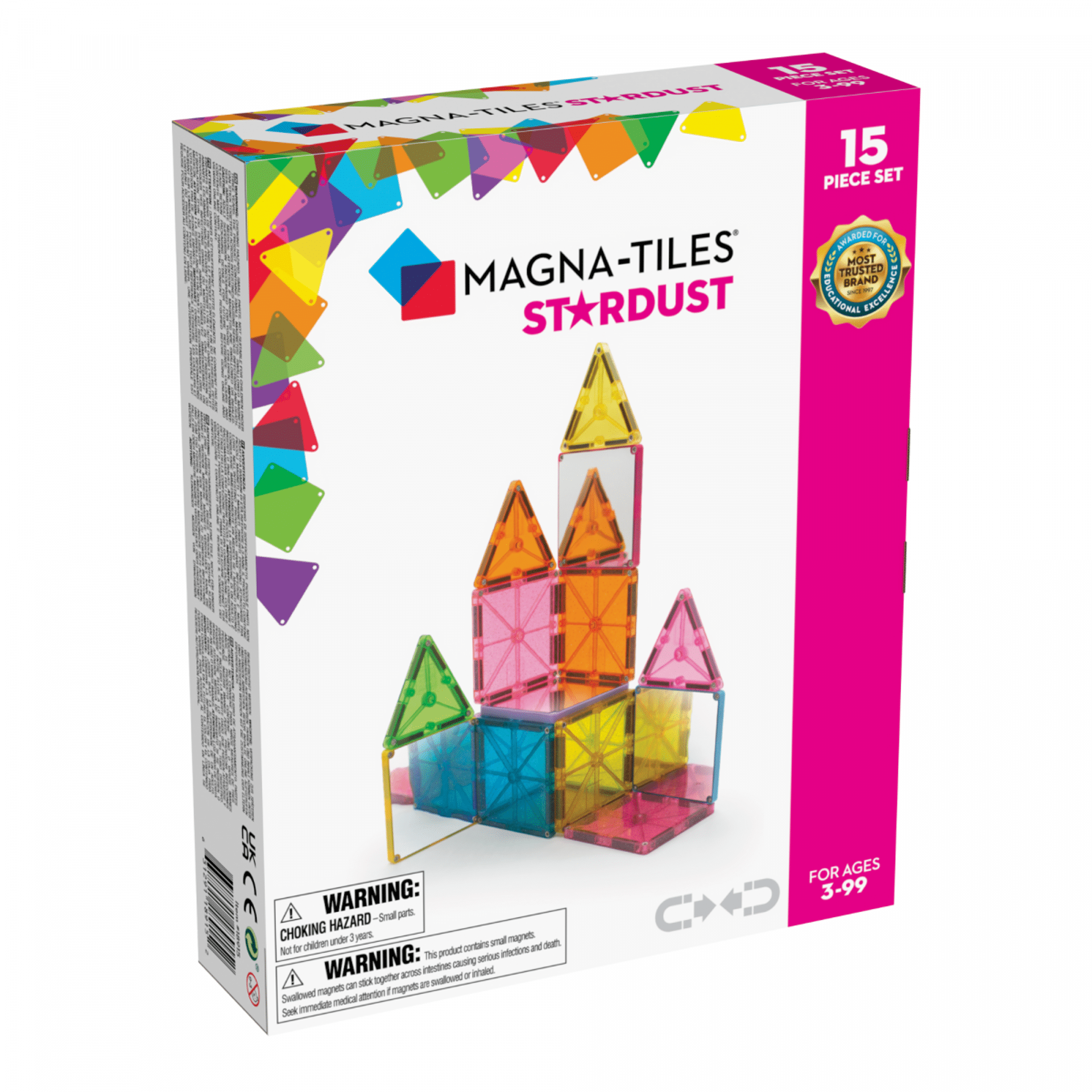 Magna-Tiles Stardust magneettipakkaus 15 kpl