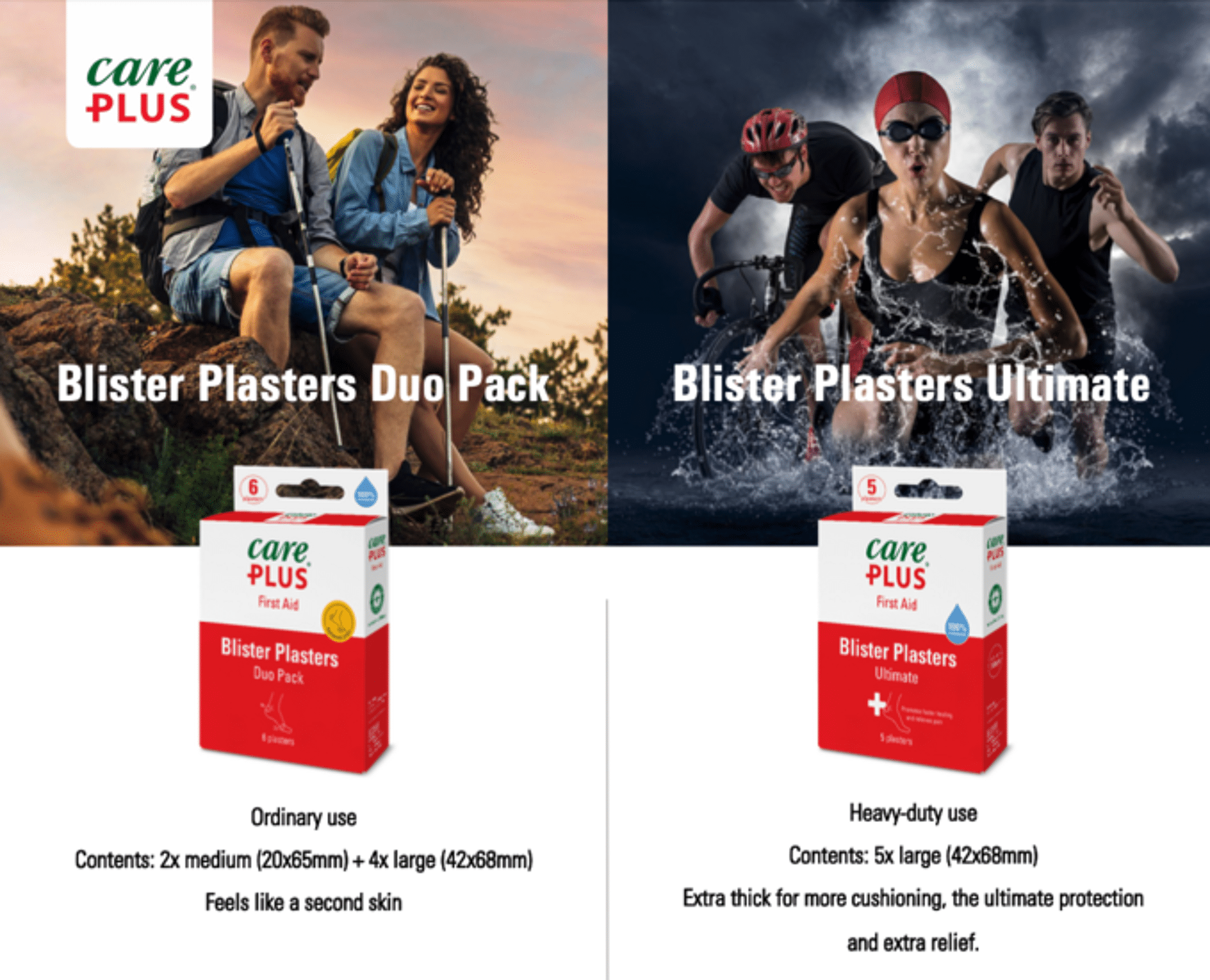 Care Plus Duo Pack Blister Plasters