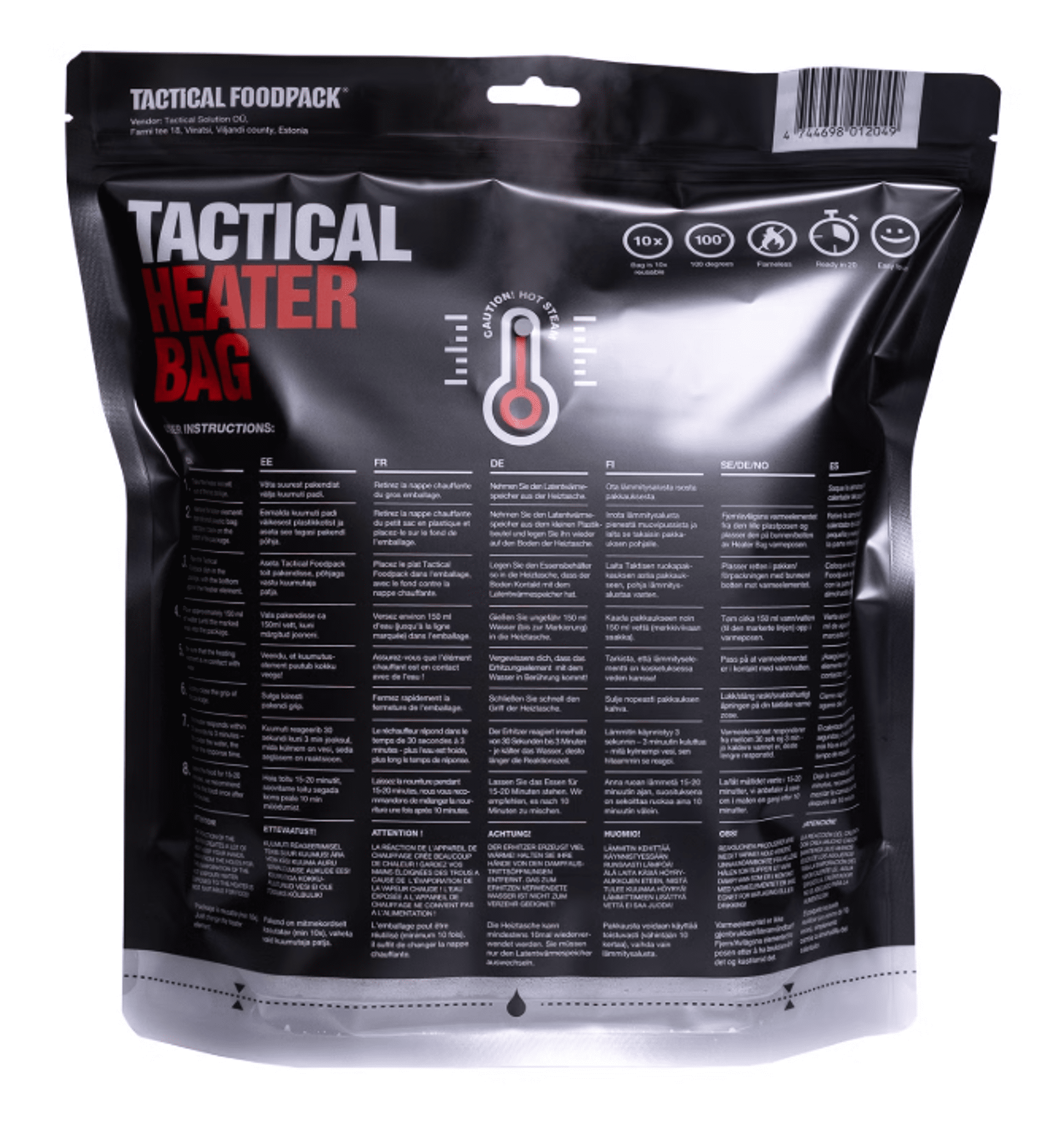 Tactical Foodpack Ohrievacia taška bez plameňa s prvkom oxidu vápenatého