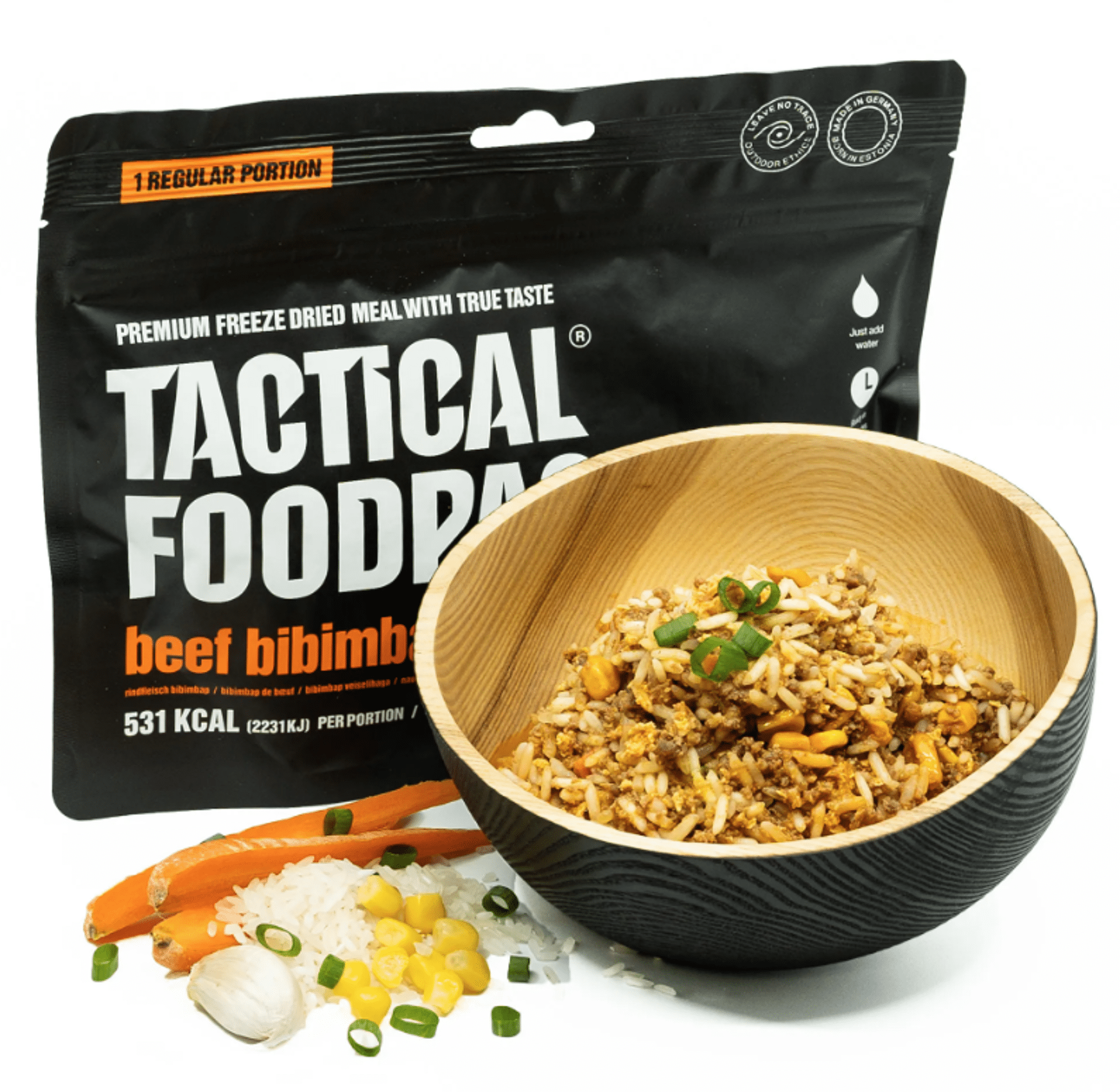 Foodpack tattico Bibimbap di manzo 120g