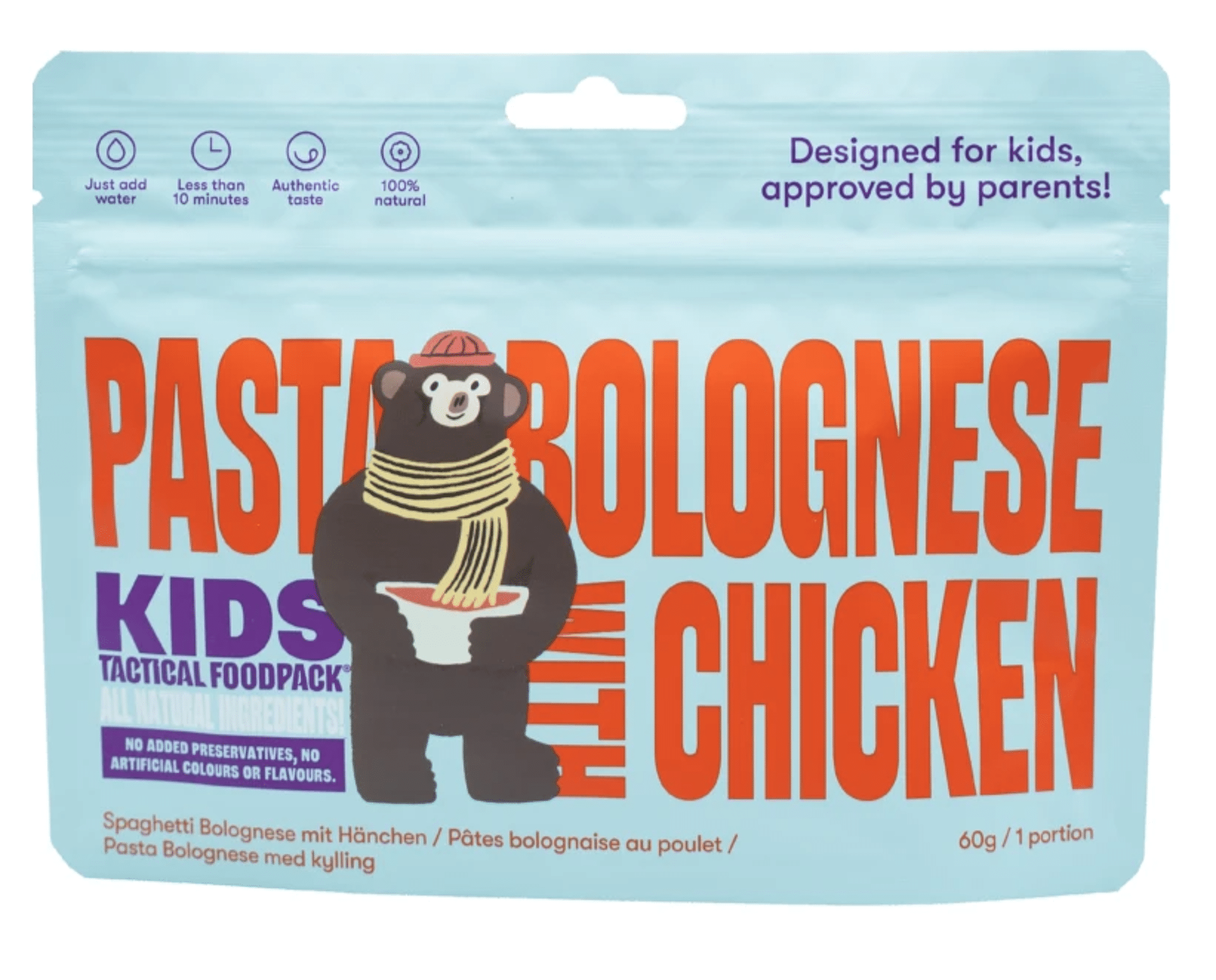 Tactical Foodpack Kids Pasta Bolognese kanaga