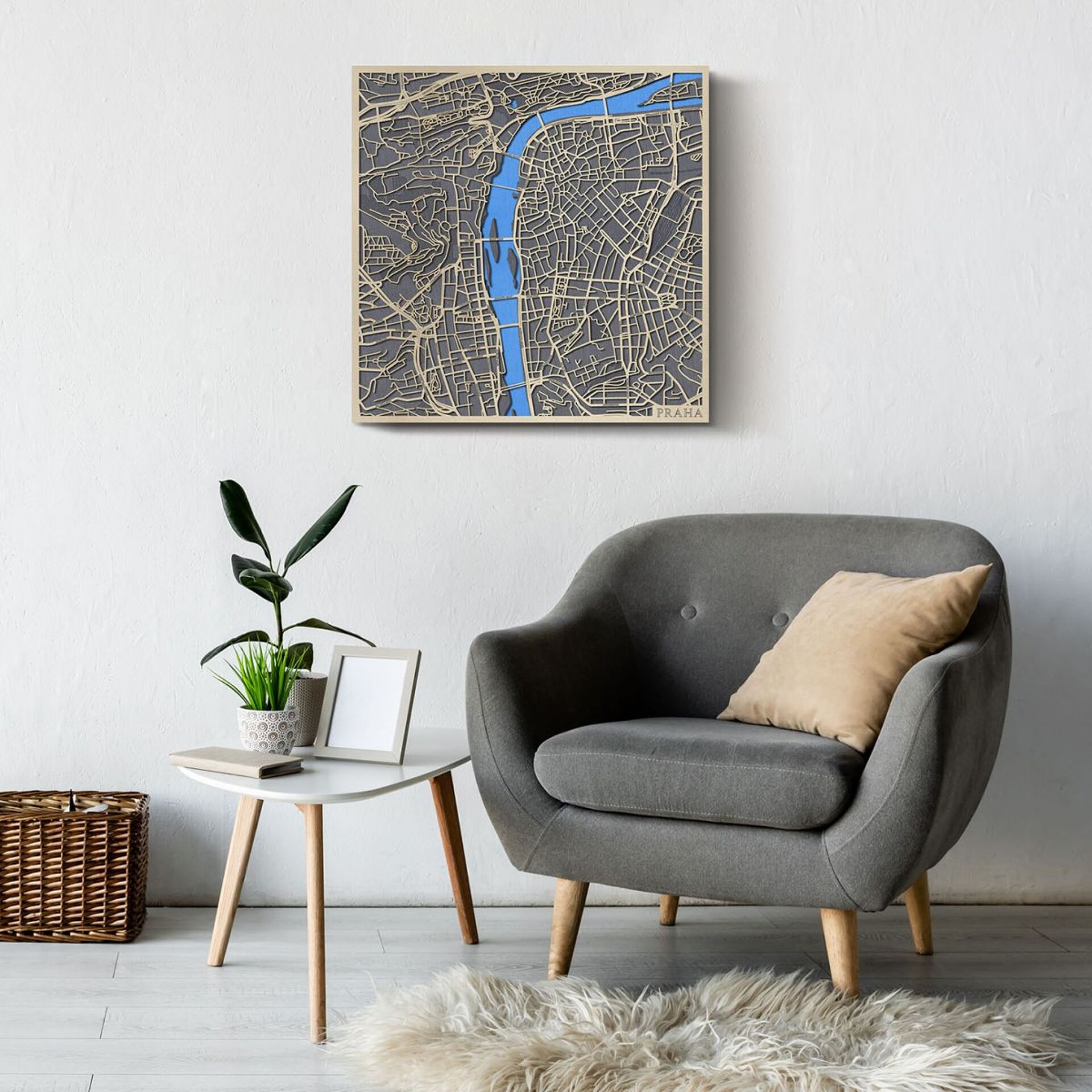 Prague - ville en bois 3D City Map