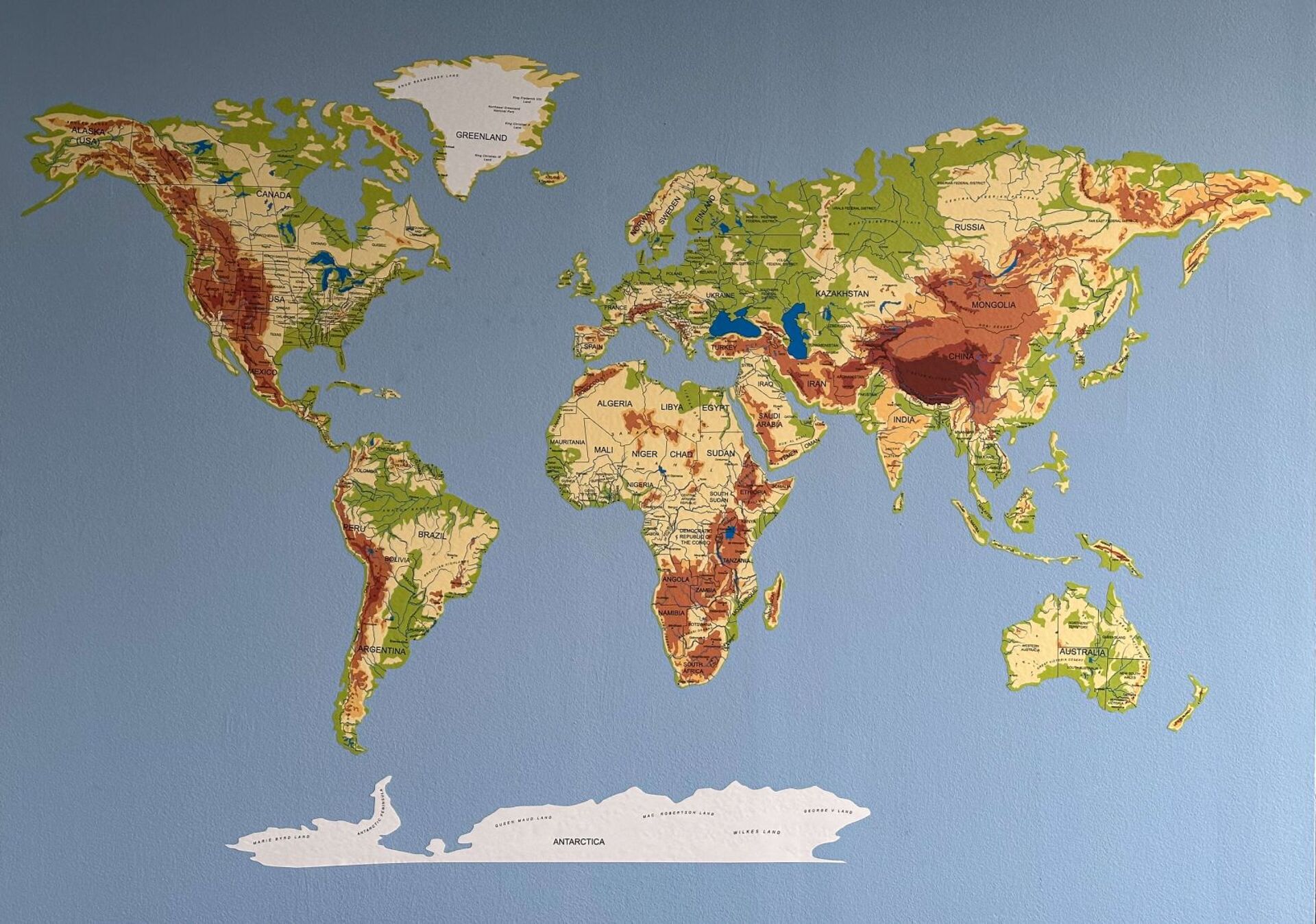 Sticker Map of the World Decal