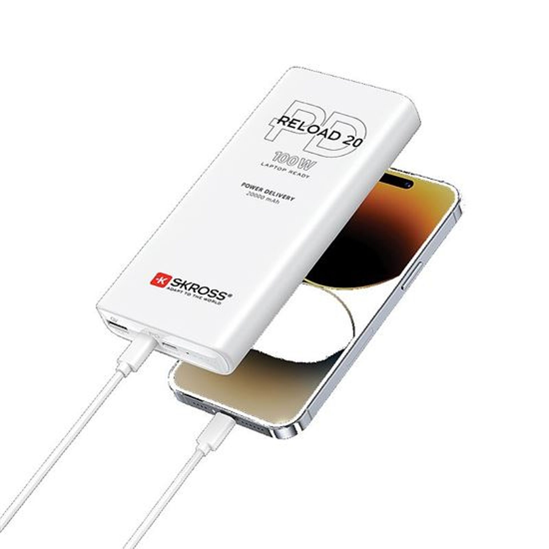 Baterie externă SKROSS Reload 20 100W PD, 20 000mAh, USB A+C