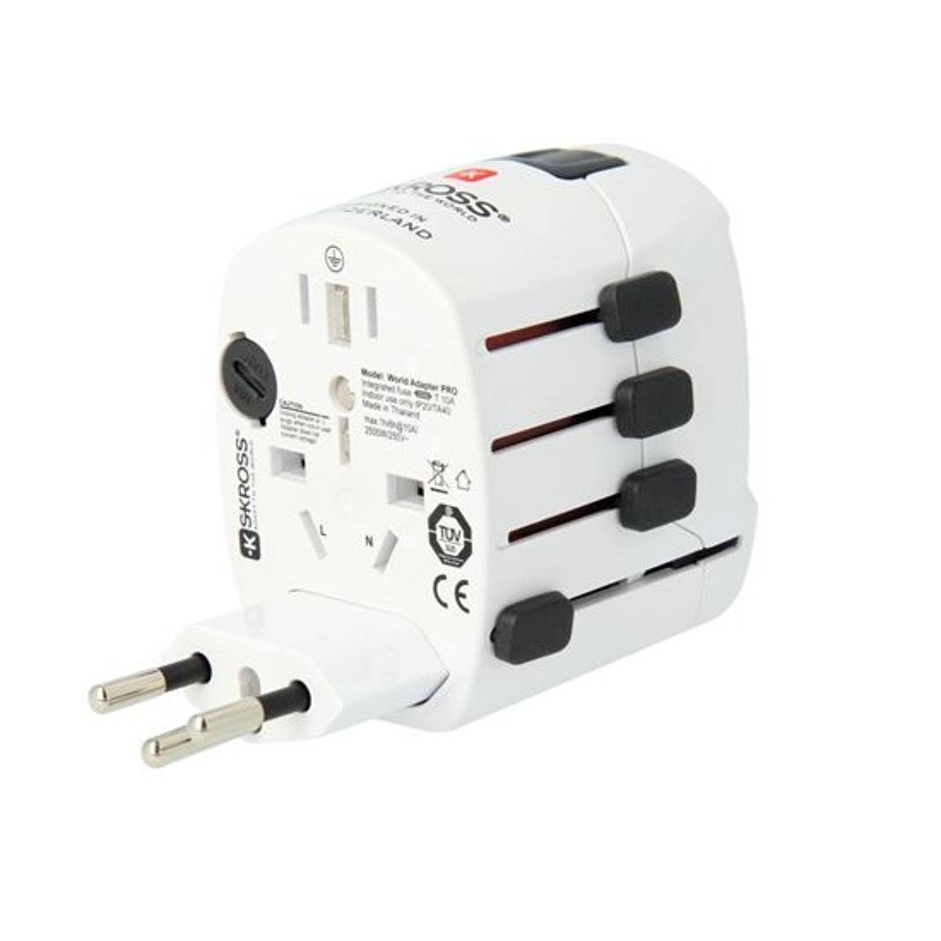 SKROSS matkasovitin PRO+ USB AC30PD, universaali, maadoitettu, USB A+C 30W PD