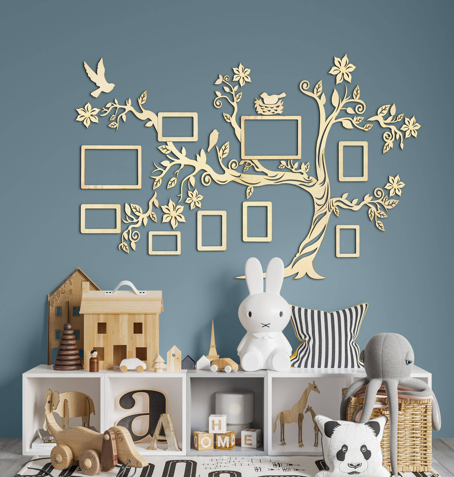 Rame foto din lemn pentru arborele genealogic