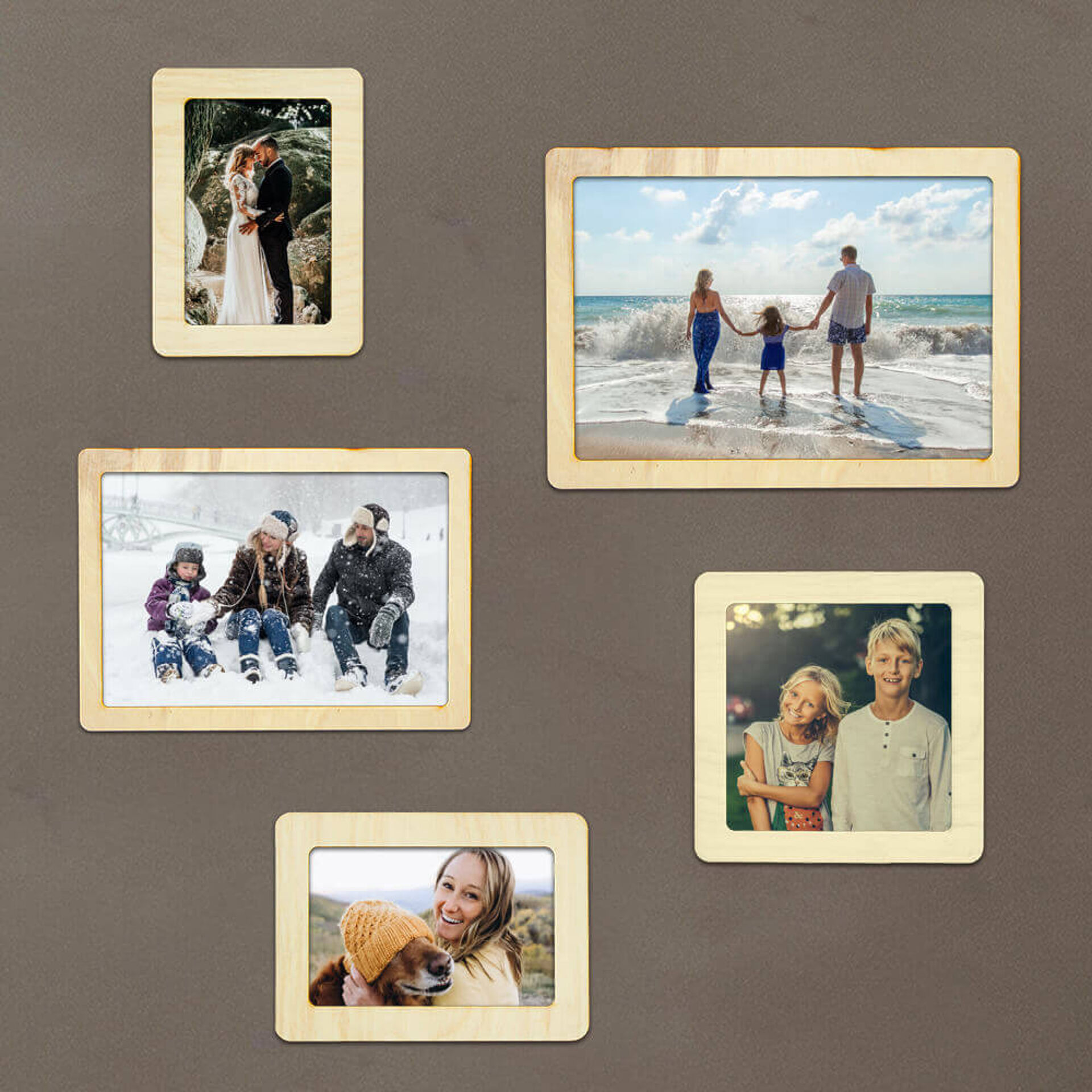 Rame foto din lemn pentru arborele genealogic