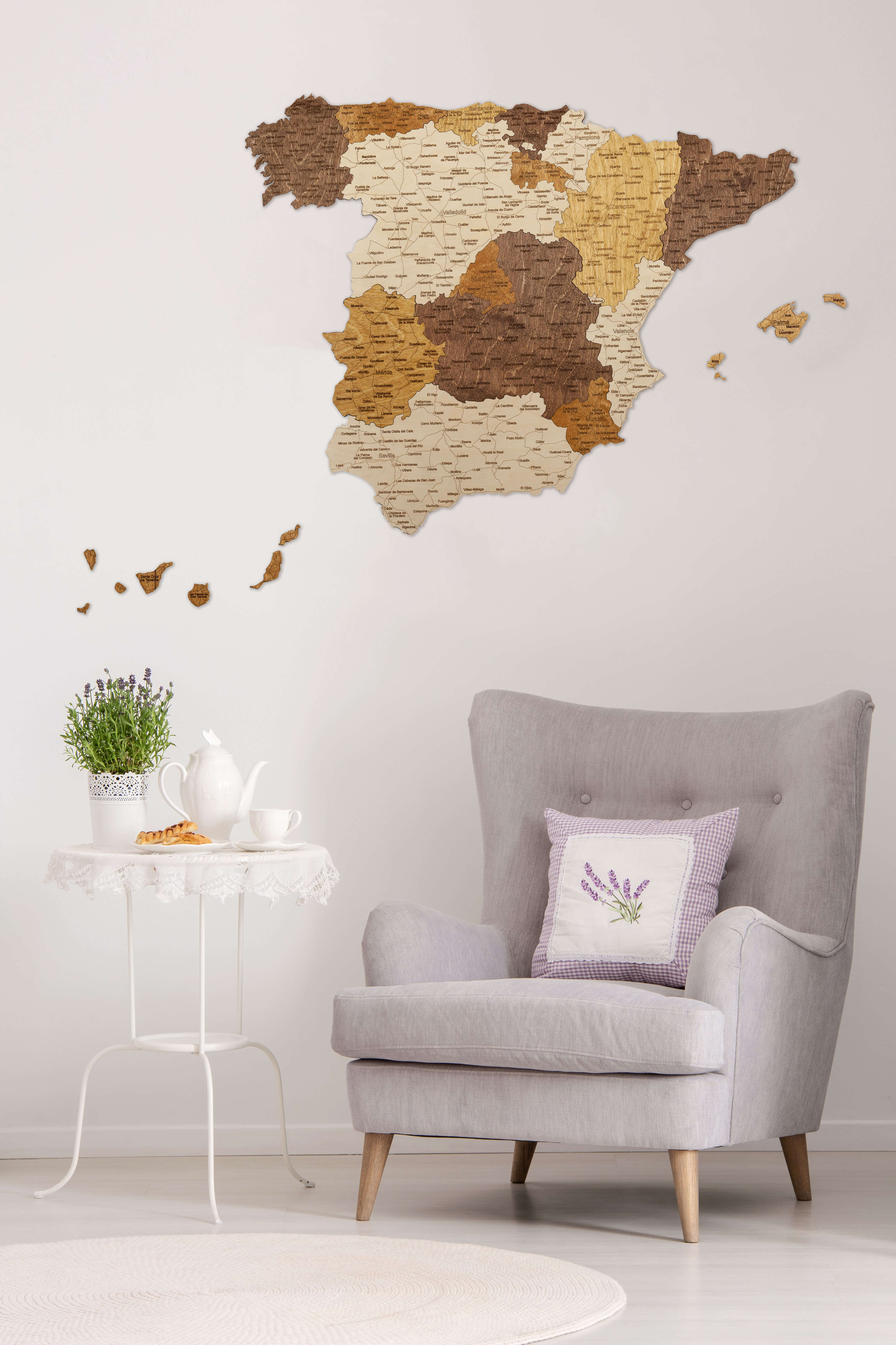 スペインの木製地図 | 68travel