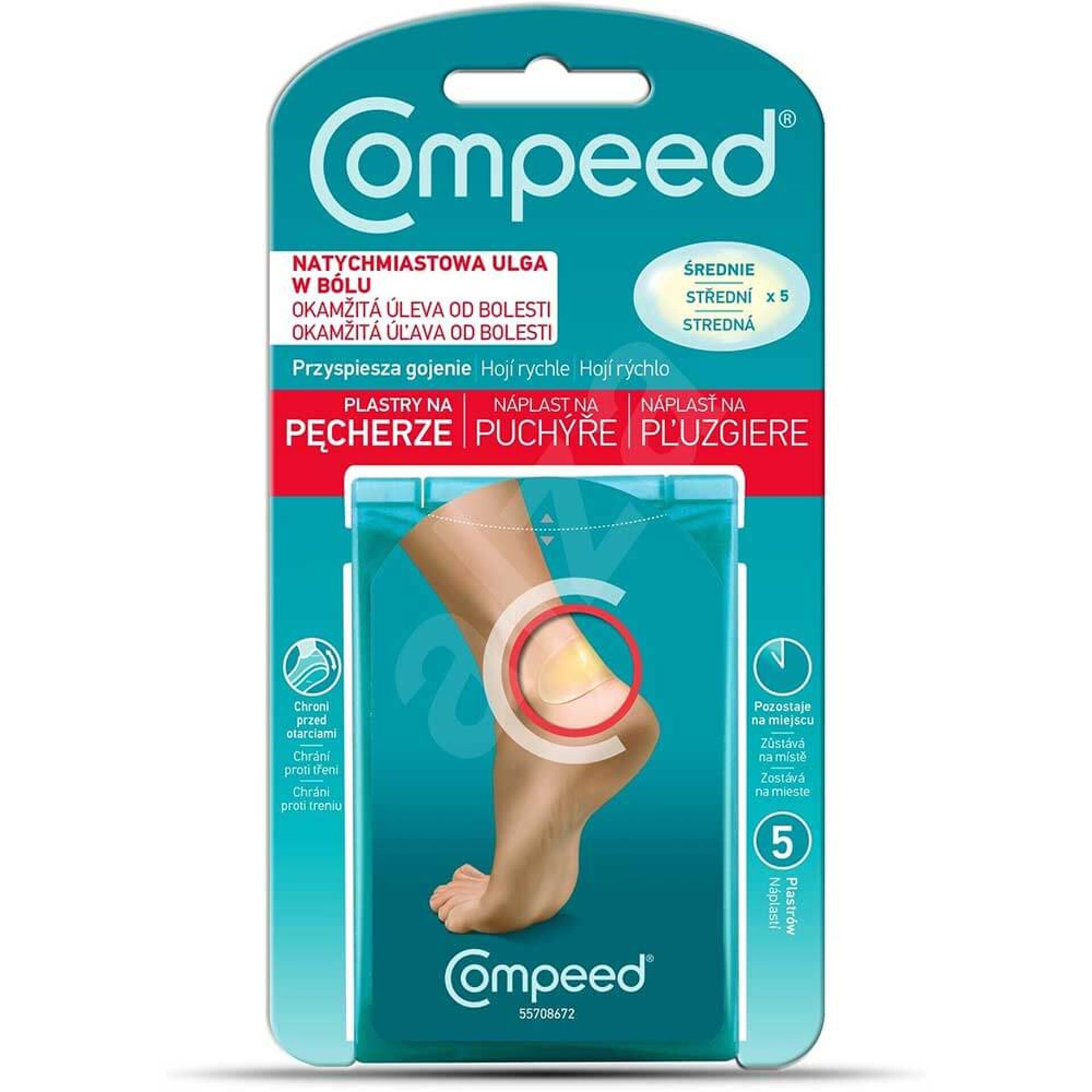 Compeed Cerotti per vesciche (misura media)