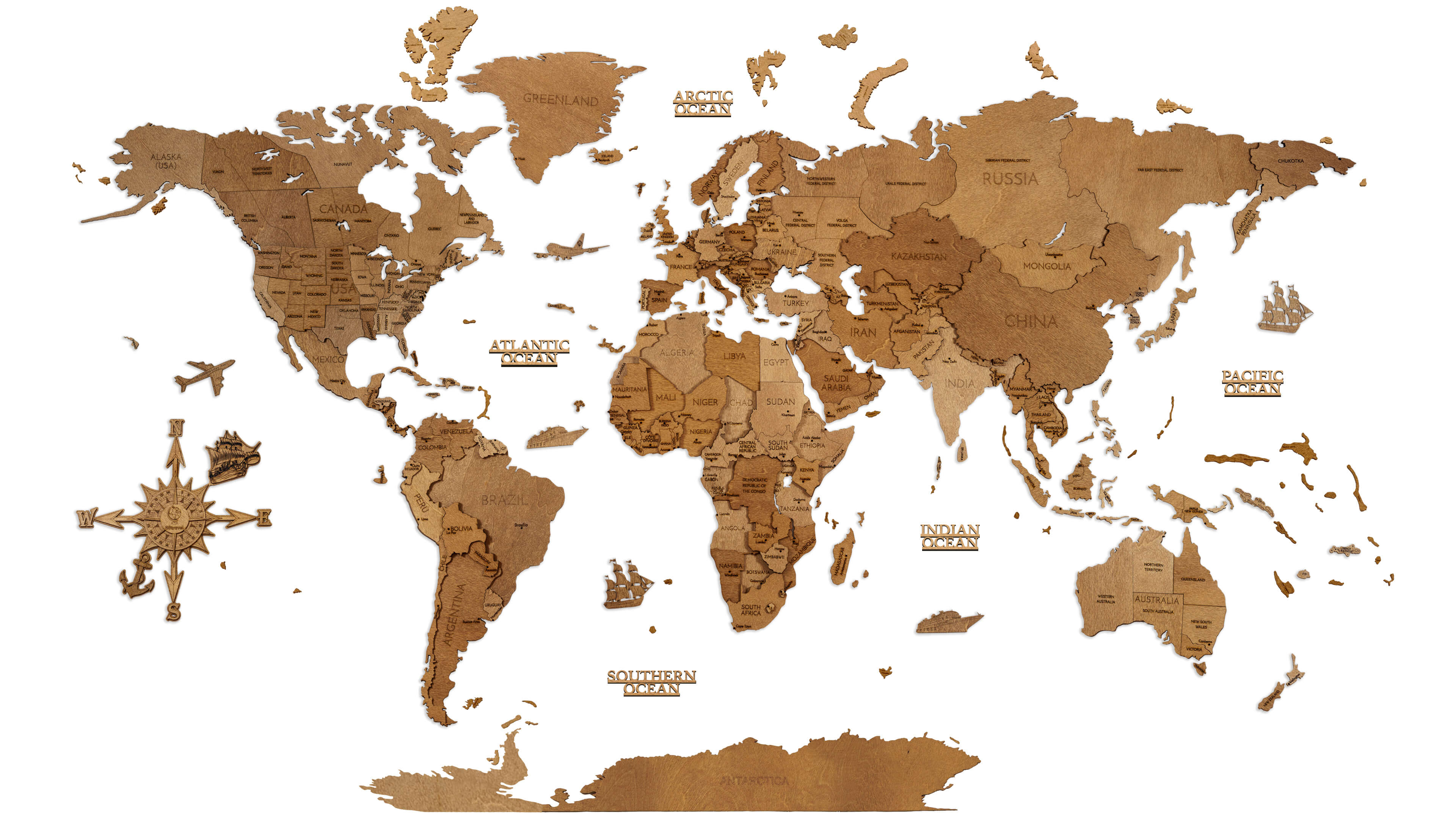 Configure your wooden world map | 68travel