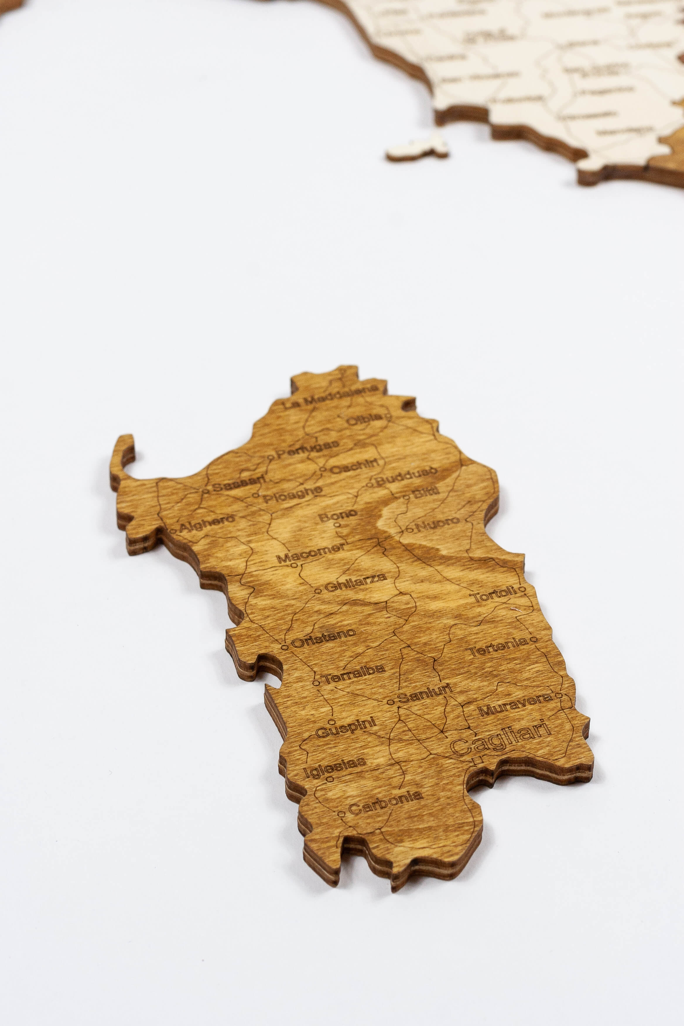 イタリアの木製地図 | 68travel