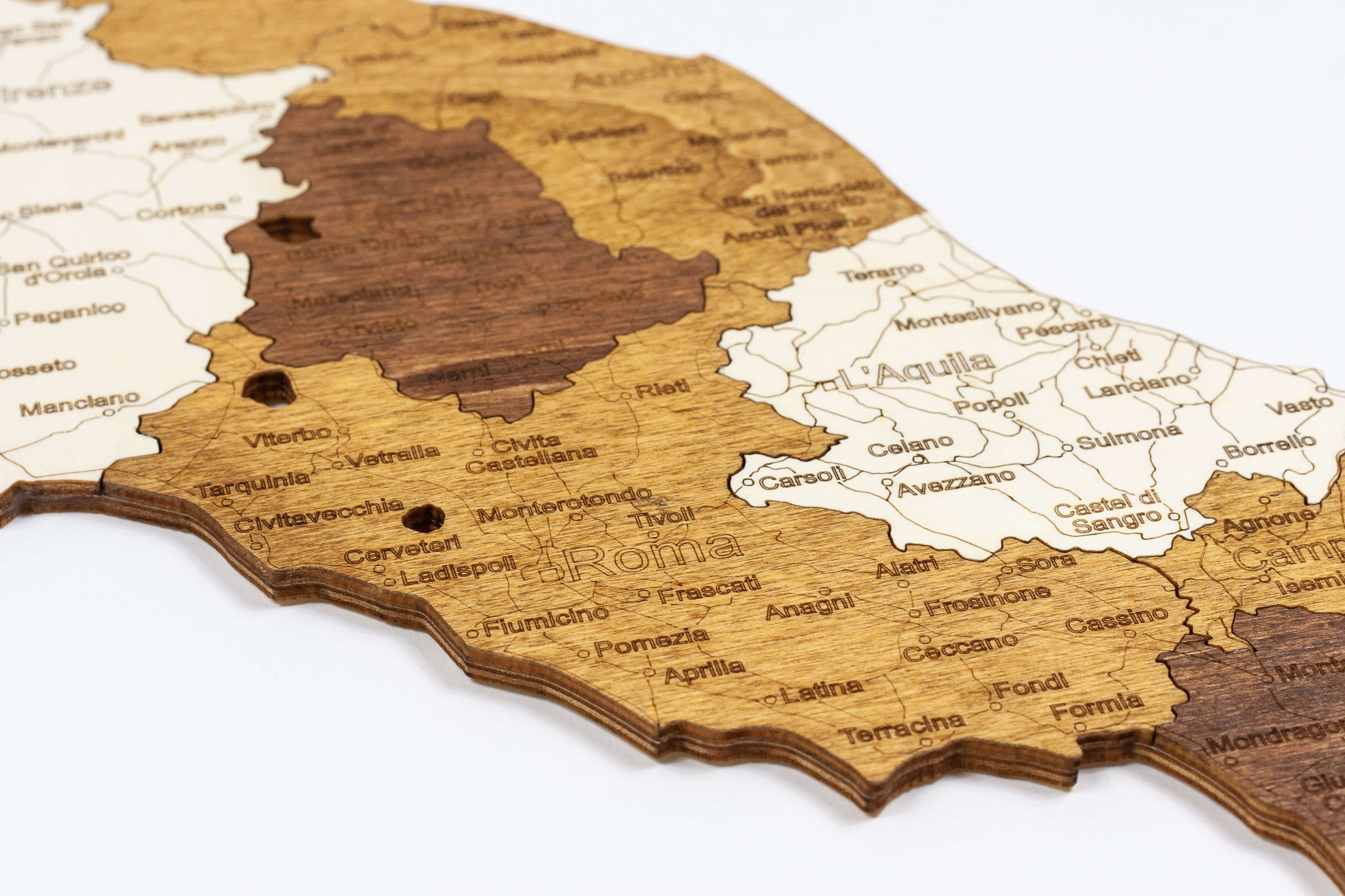 イタリアの木製地図 | 68travel