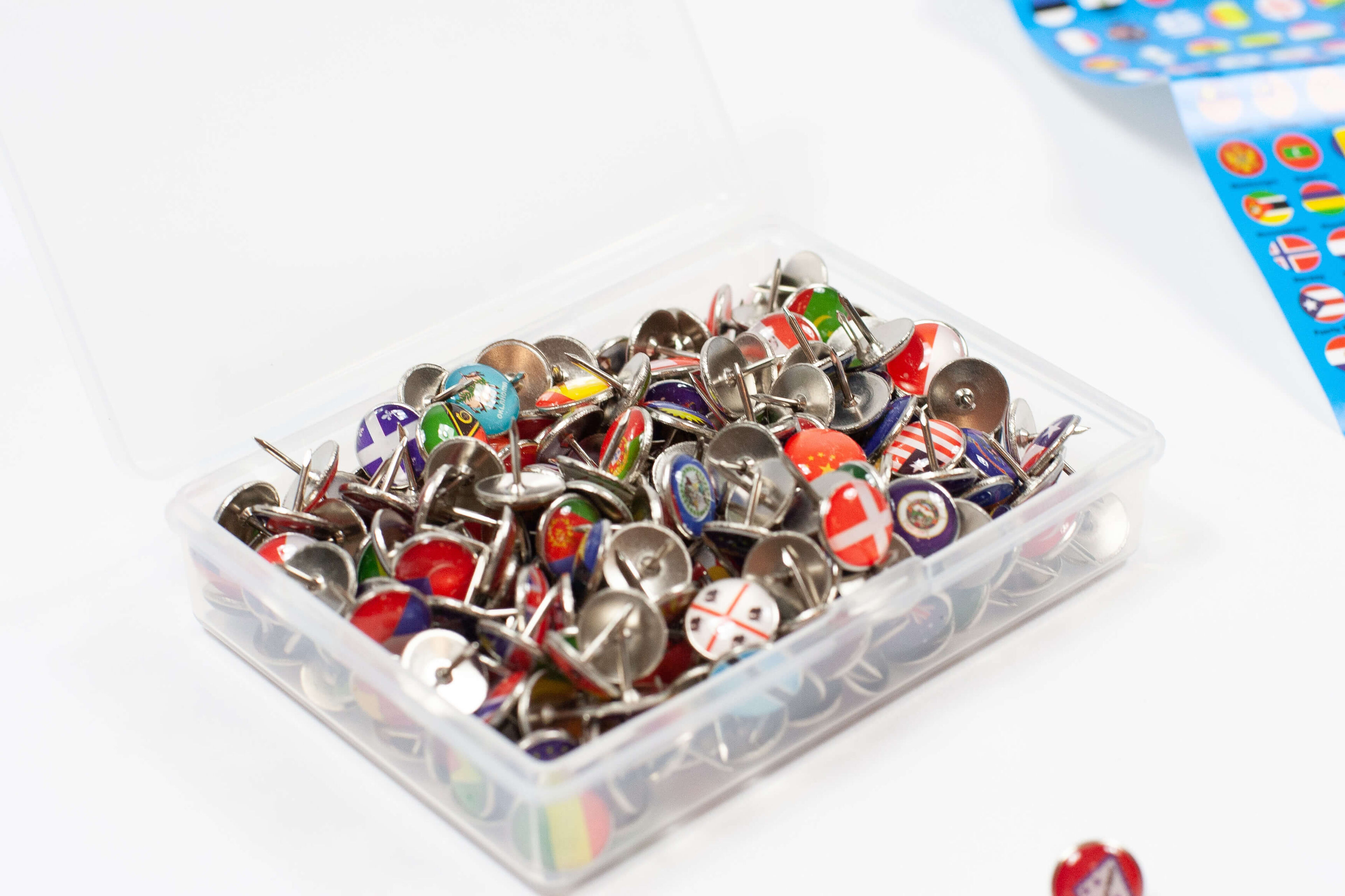 Country Flags Push Pins