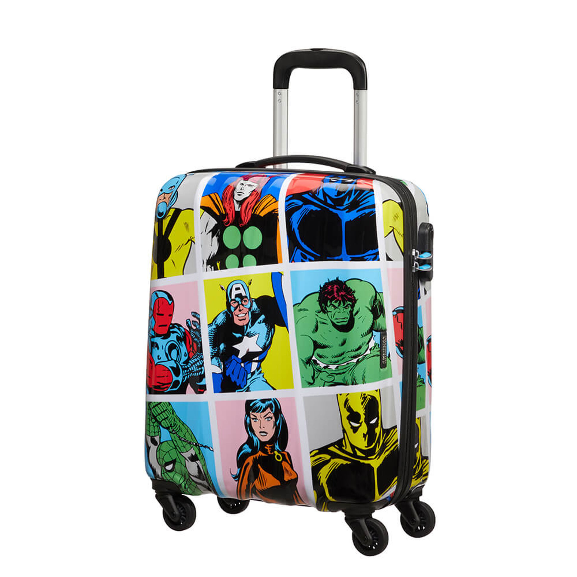 American Tourister Marvel Legends Spinner 55 matkalaukku Matkalaukku matkalla