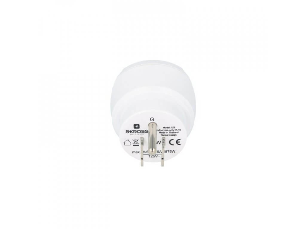 Adattatore Di Viaggio USA To Europa - 2 Pezzi, Spina Americana To Europea Schuko - Foto 7