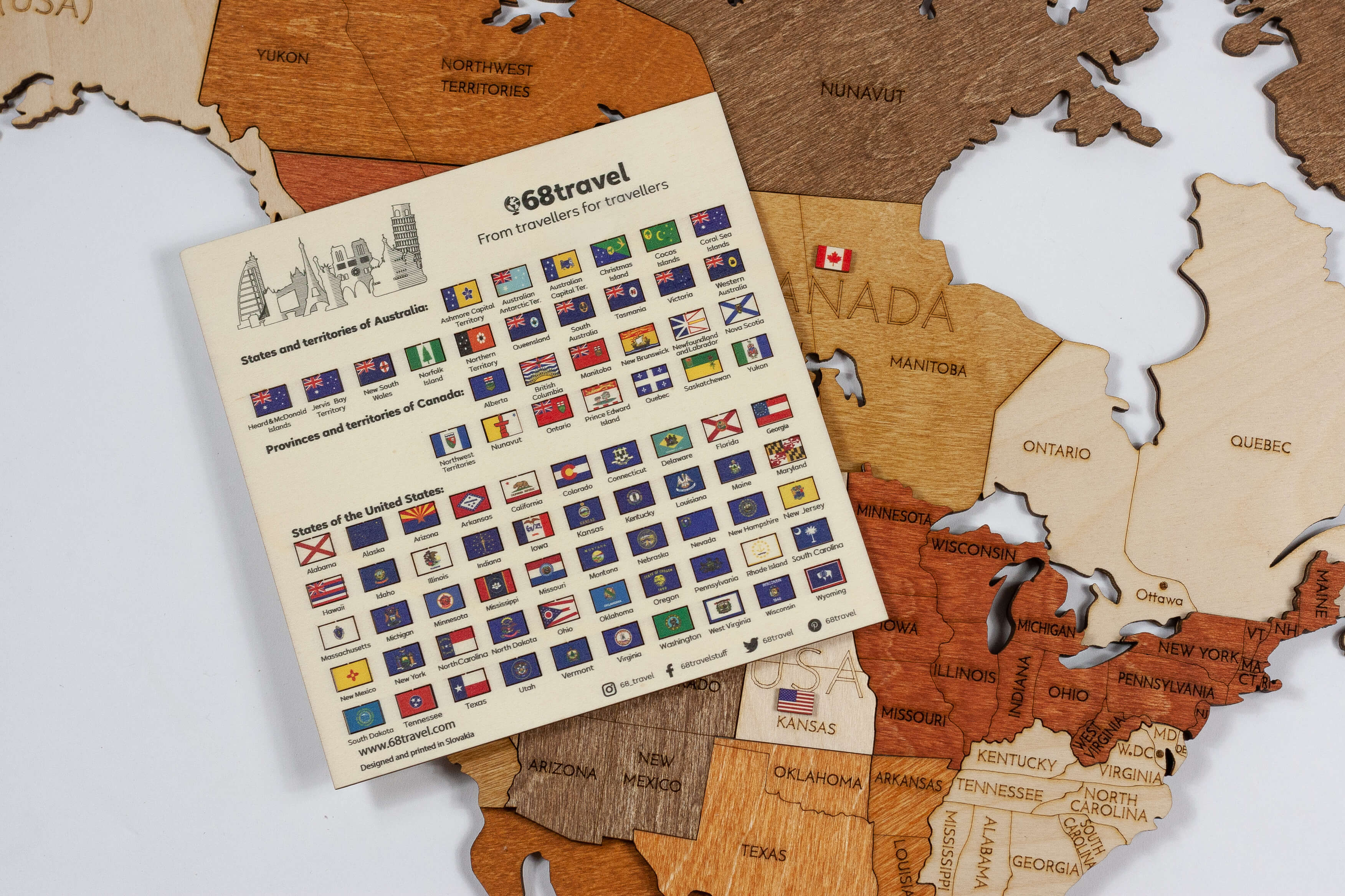 Wooden World Flags | 68travel