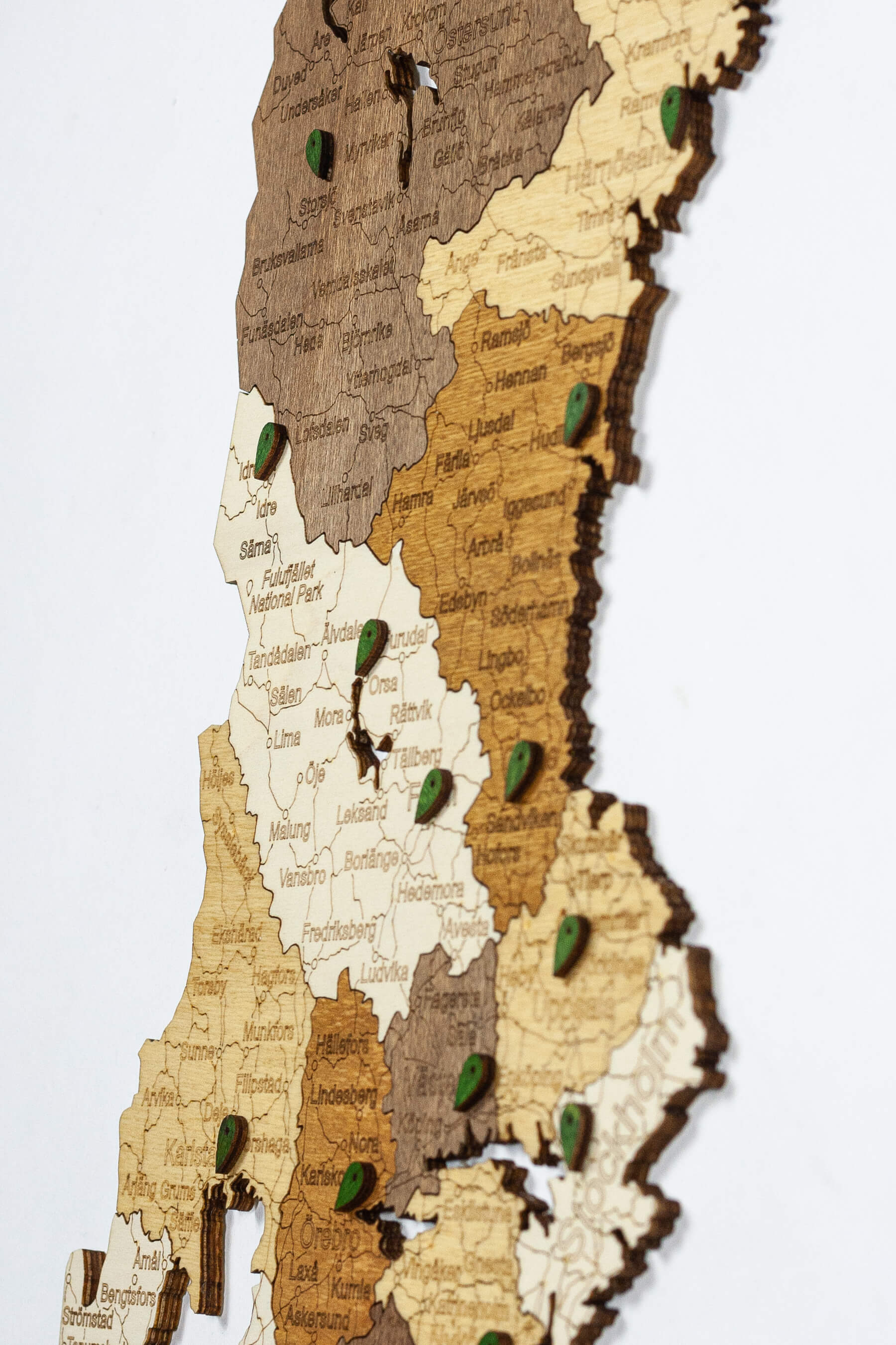 スウェーデンの木製地図 | 68travel