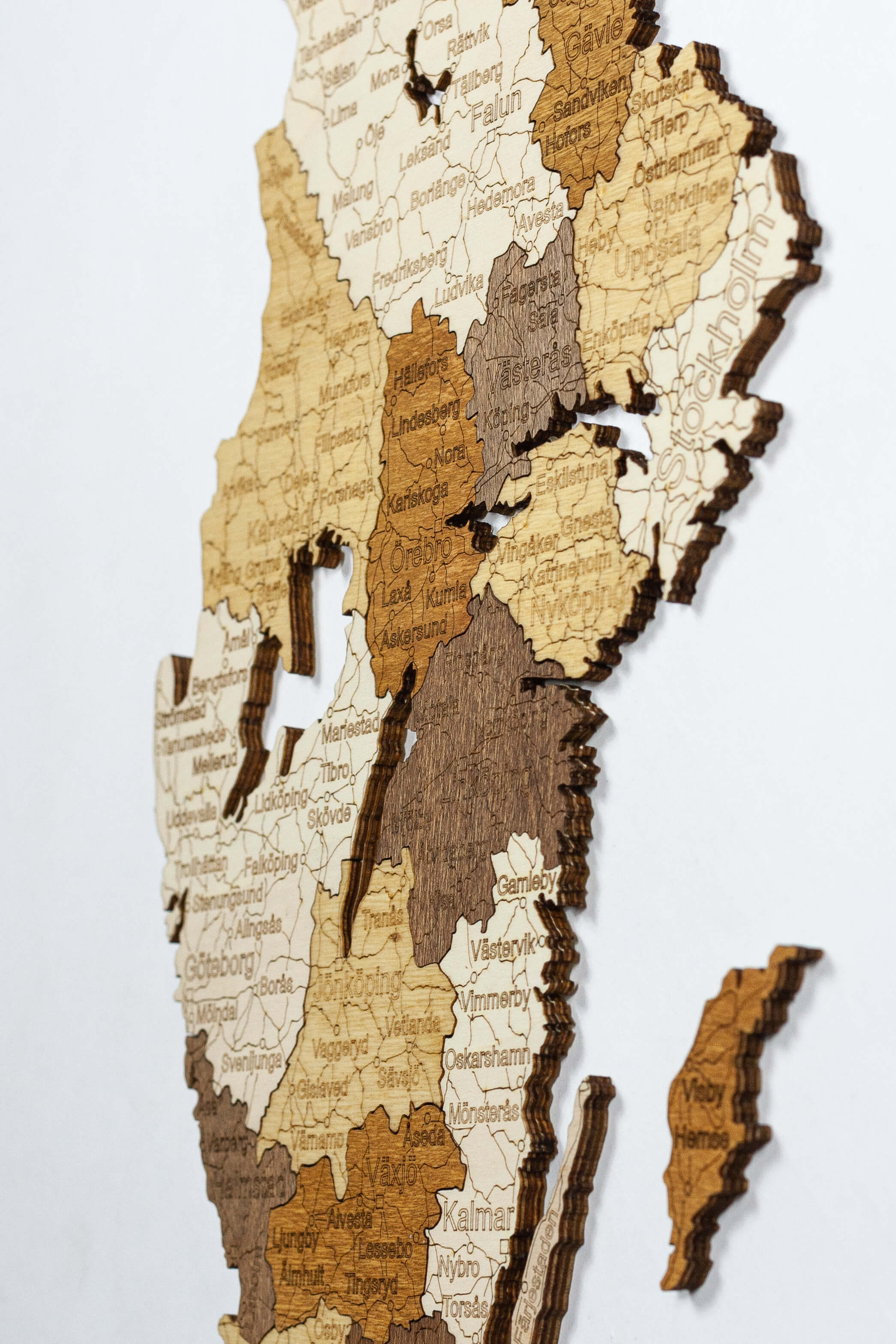 スウェーデンの木製地図 | 68travel