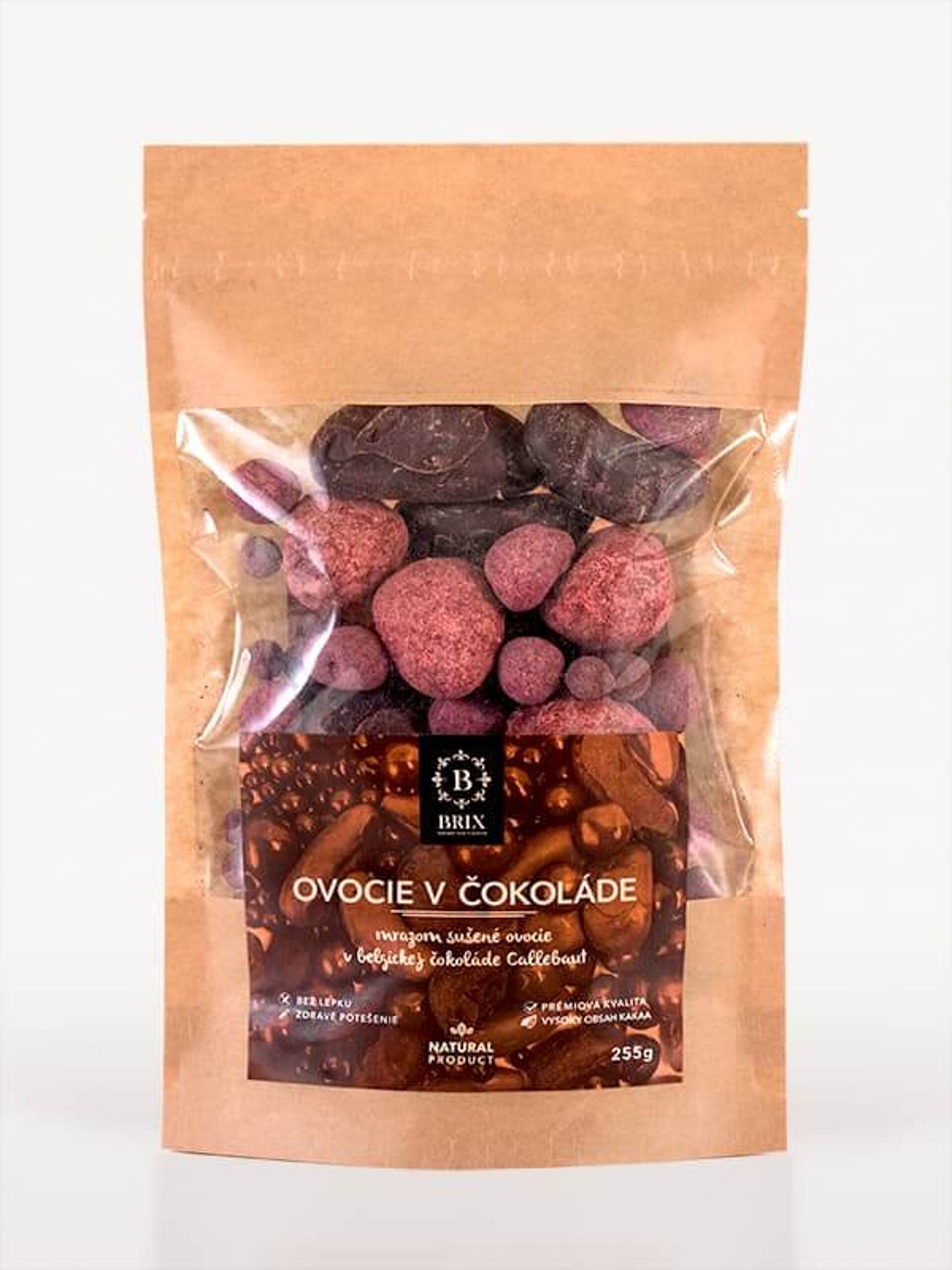 Brix Freeze dried fruit in dark chocolate