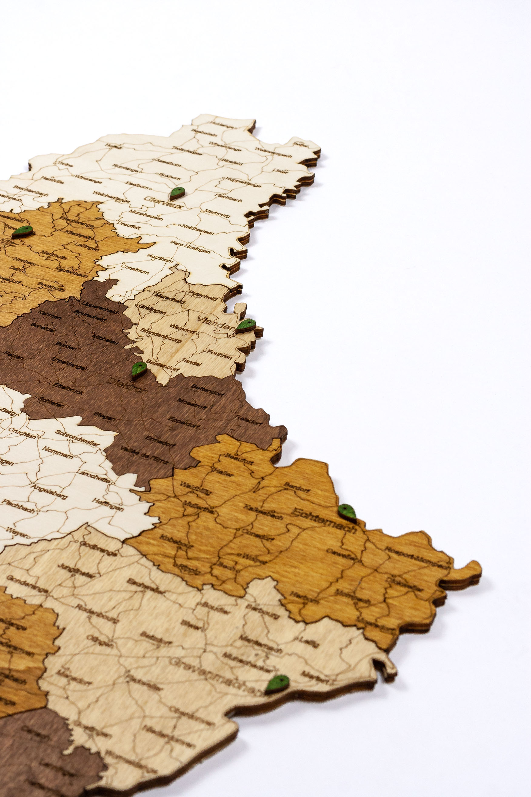 ルクセンブルクの木製地図 | 68travel