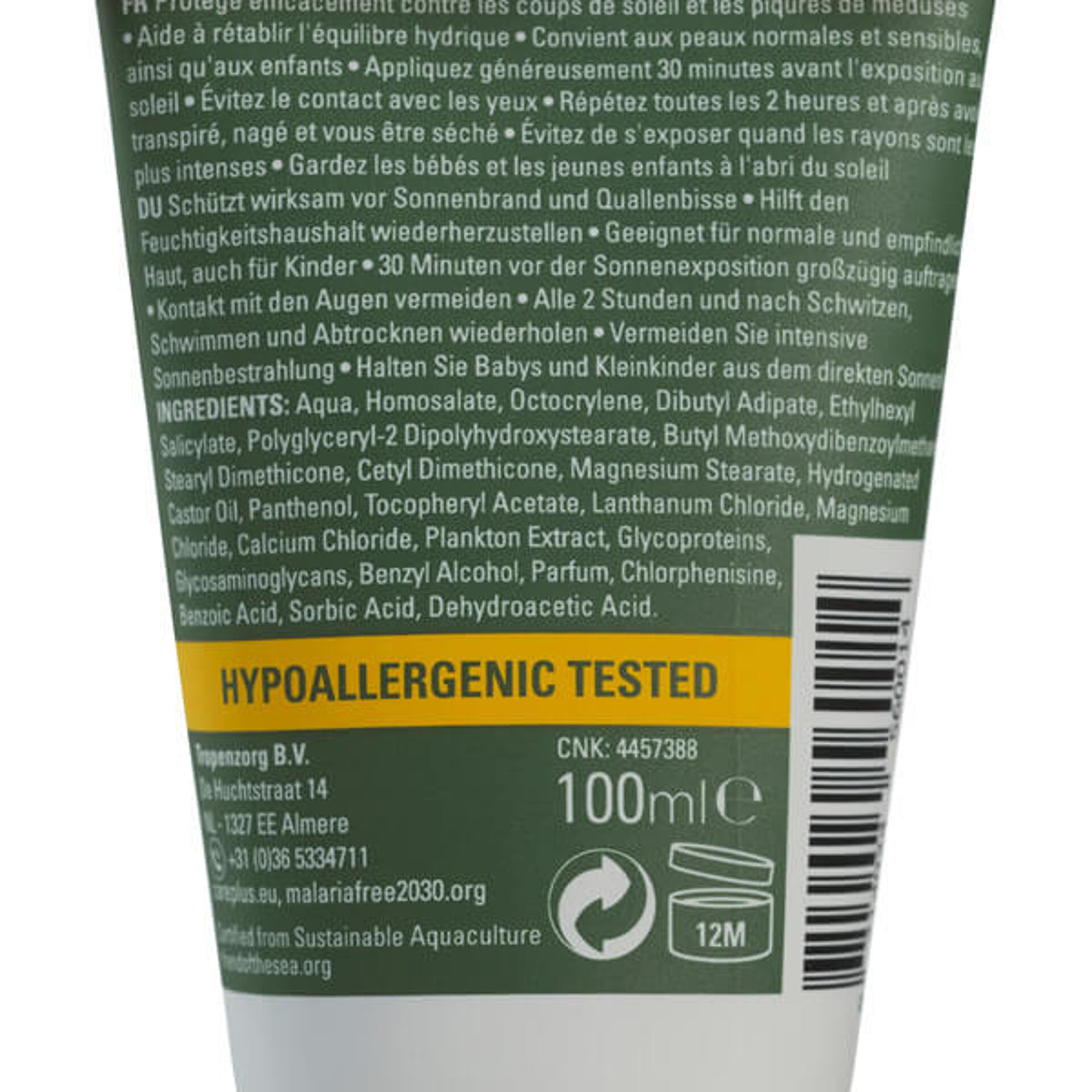 Care Plus ZONBESCHERMING EVERYDAY TUBE SPF50+,100ml Zonnebrandcrème