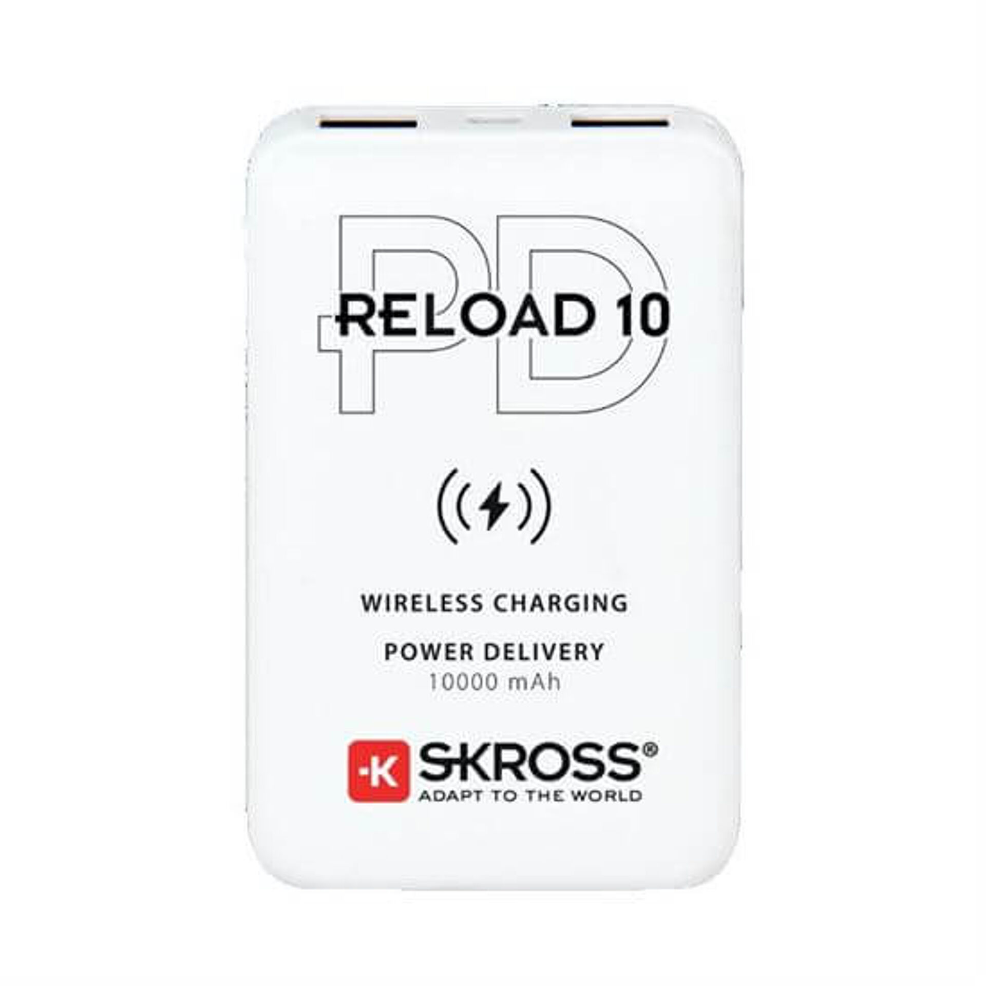 SKROSS DN56W-PD Reload 10 vezeték nélküli Qi PD, 10000mAh, USB A + C Powerbank