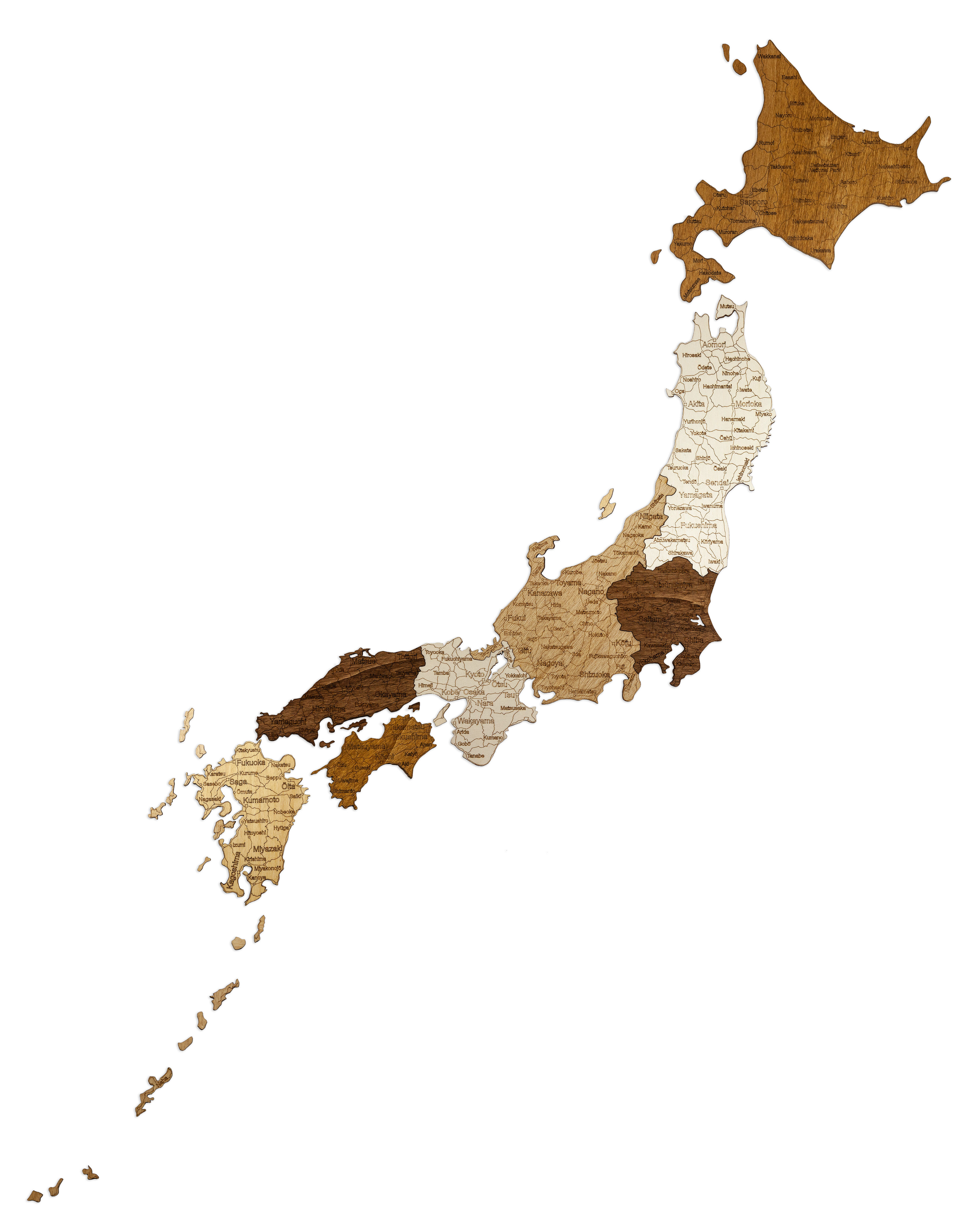 日本の木製地図 | 68travel