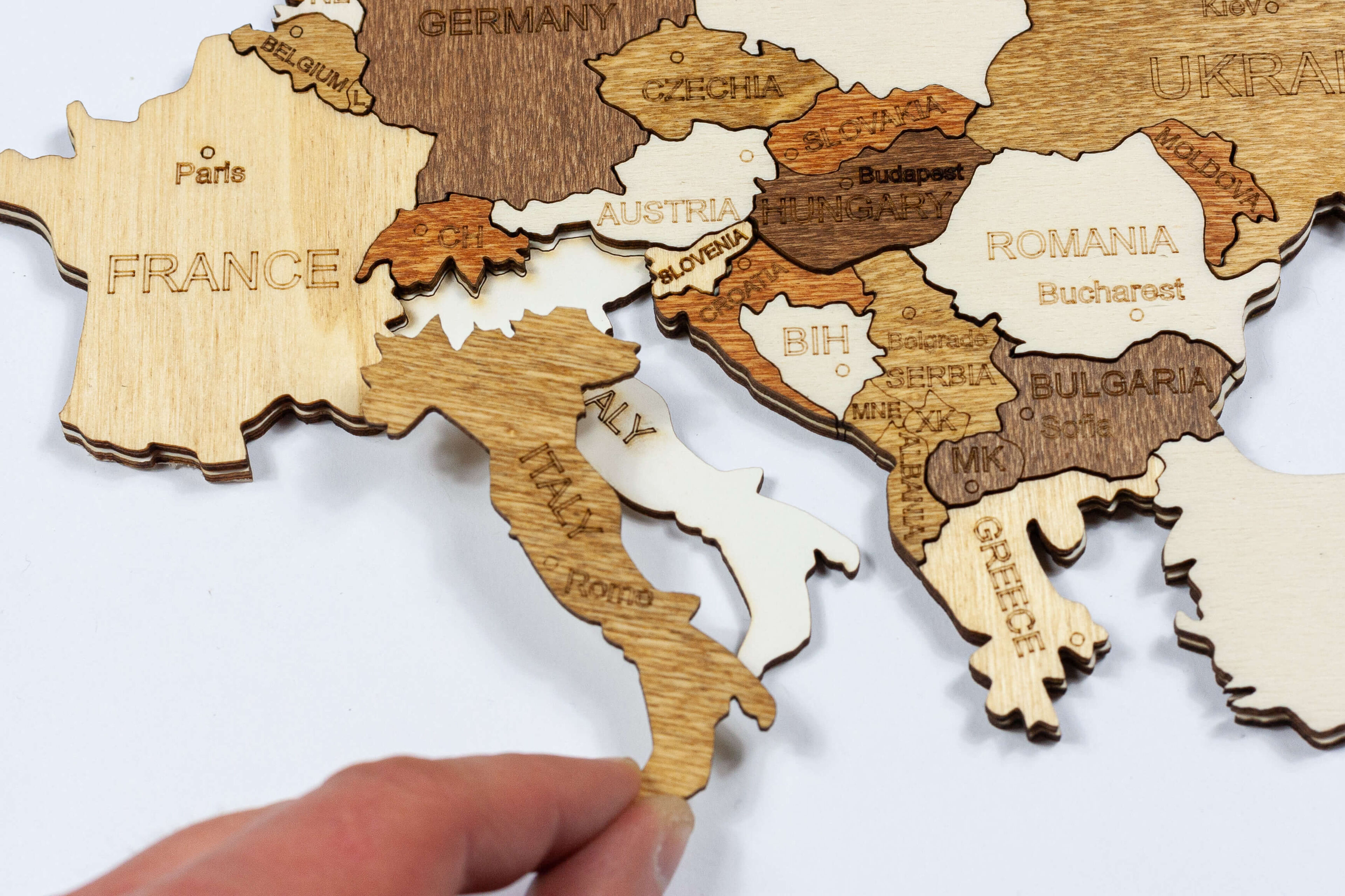 Puzzle in legno Punti di riferimento del mondo 505 pezzi Viaggi