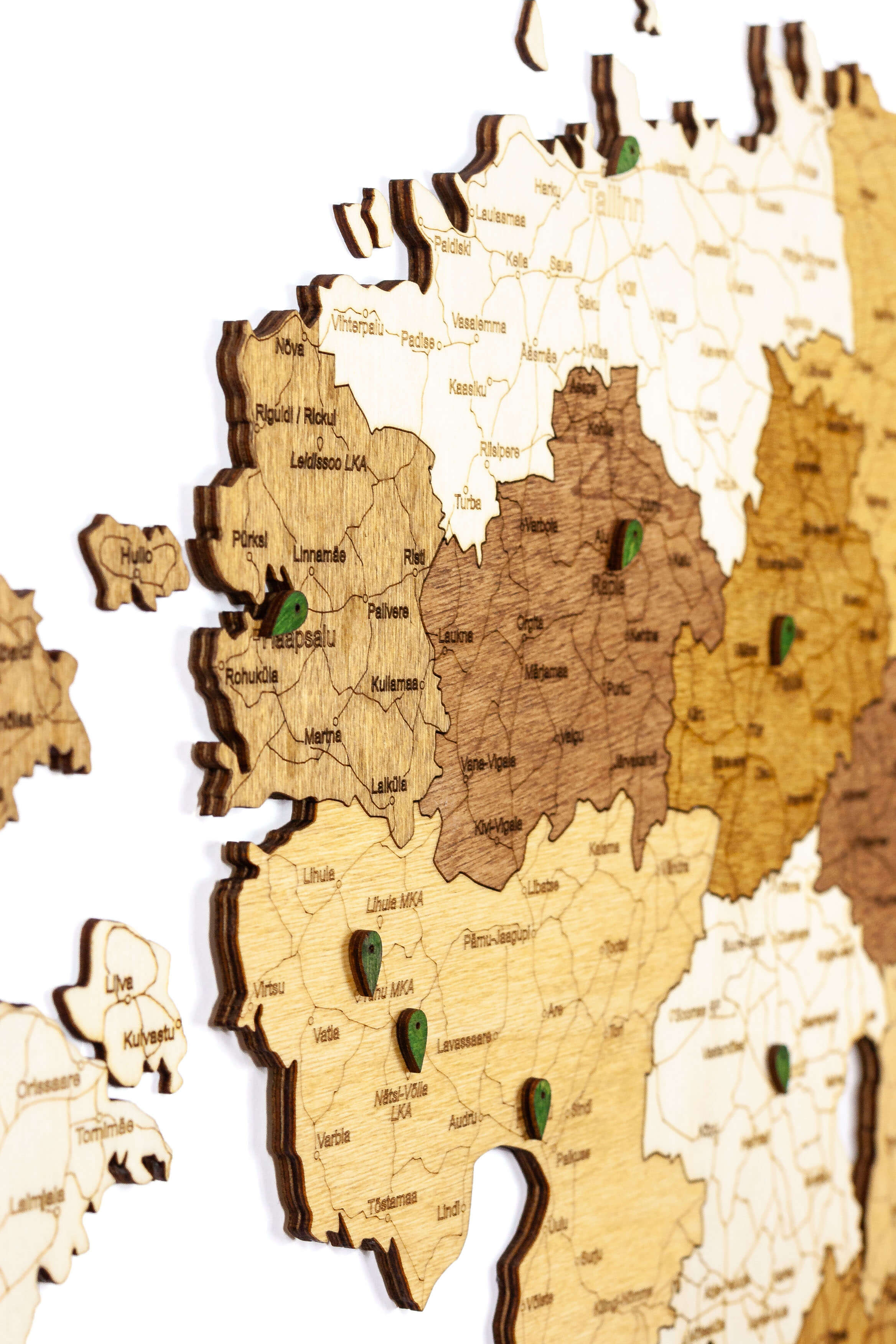 エストニアの木製地図 | 68travel