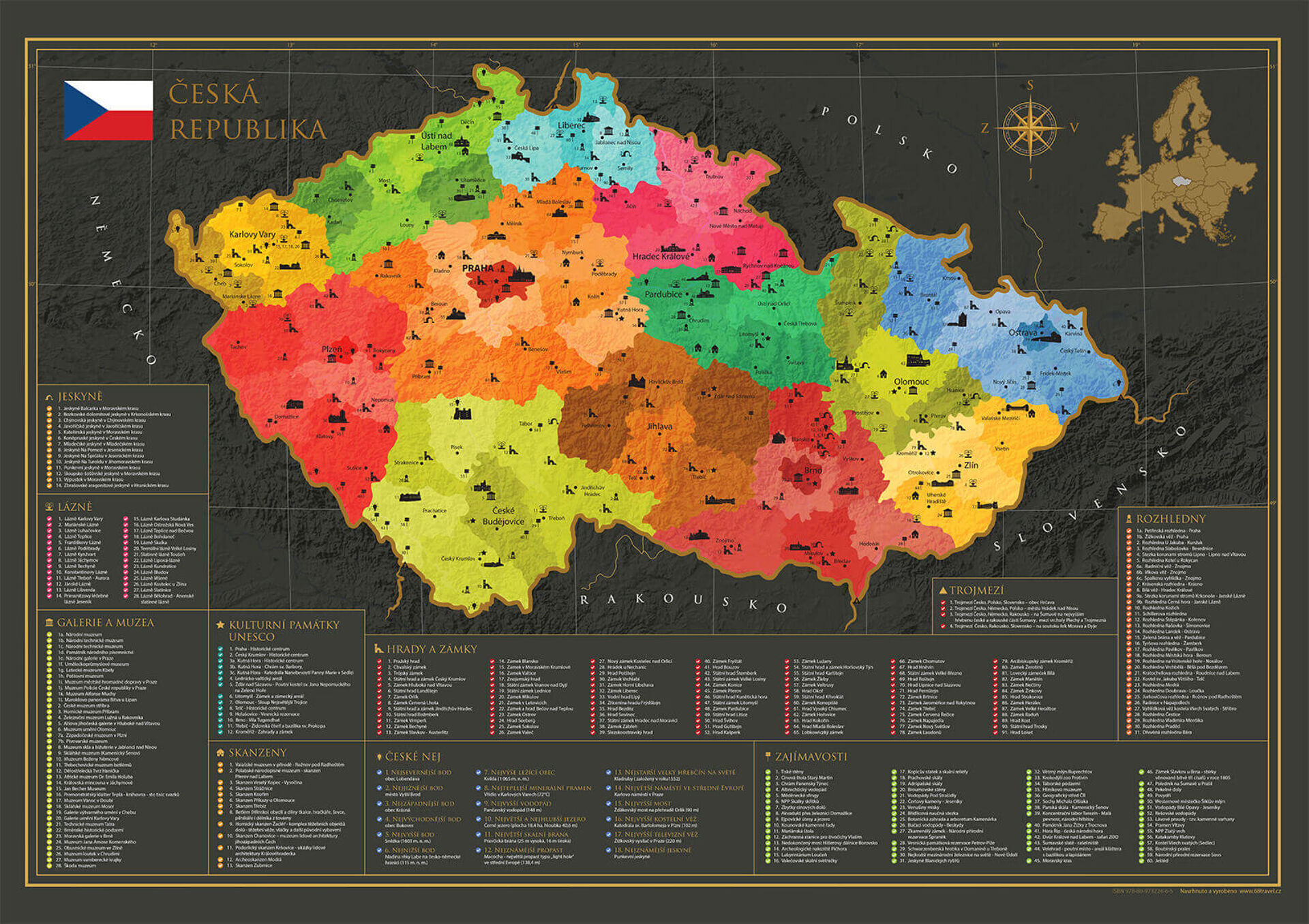 Mapa da República Checa