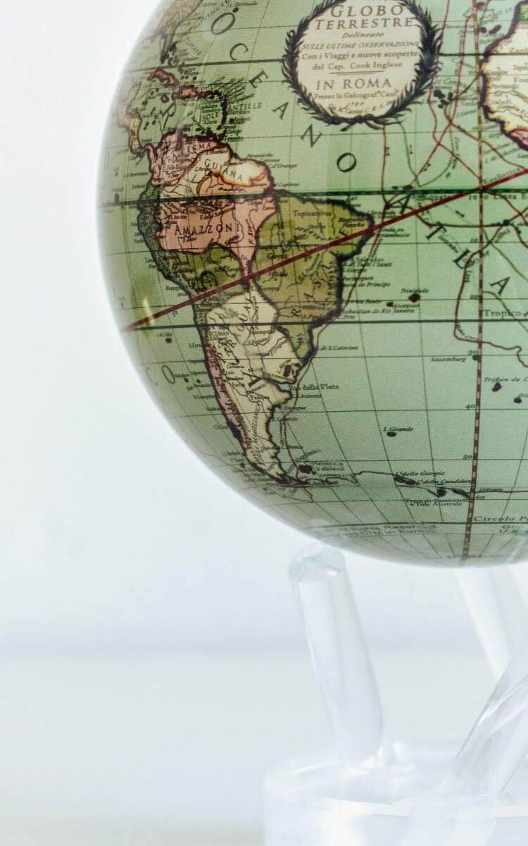 MOVA アンティークグリーン自転地球儀 | 68travel